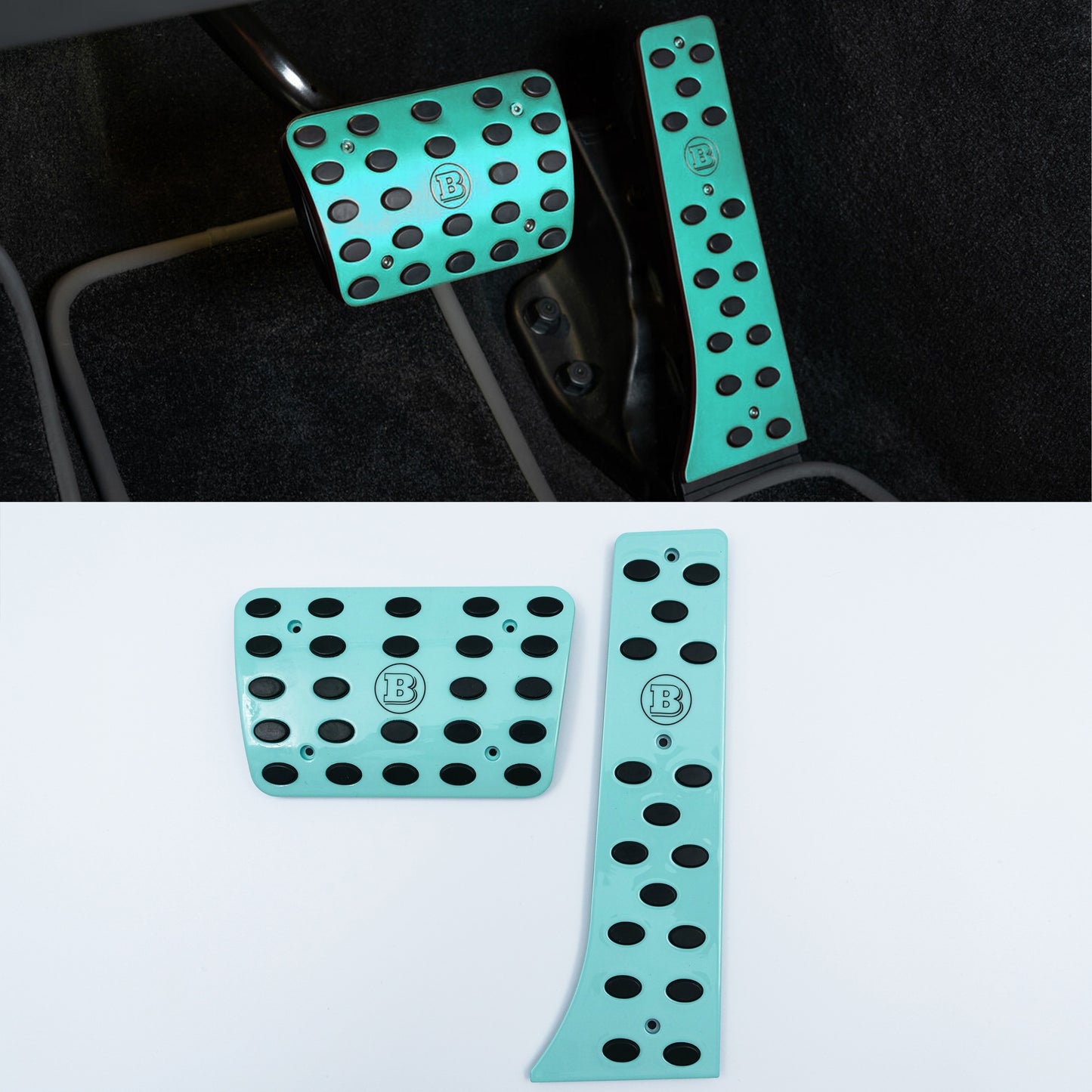 W464 W463A Tiffany Blue Brabus Style Pedal Covers Set for G Wagon Mercedes G-Class