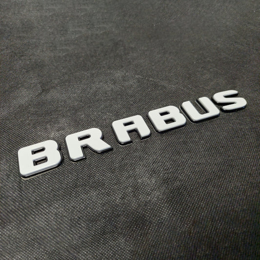 Brabus Style XLP Superwhite Emblems Set Badges for Mercedes G Wagon G63