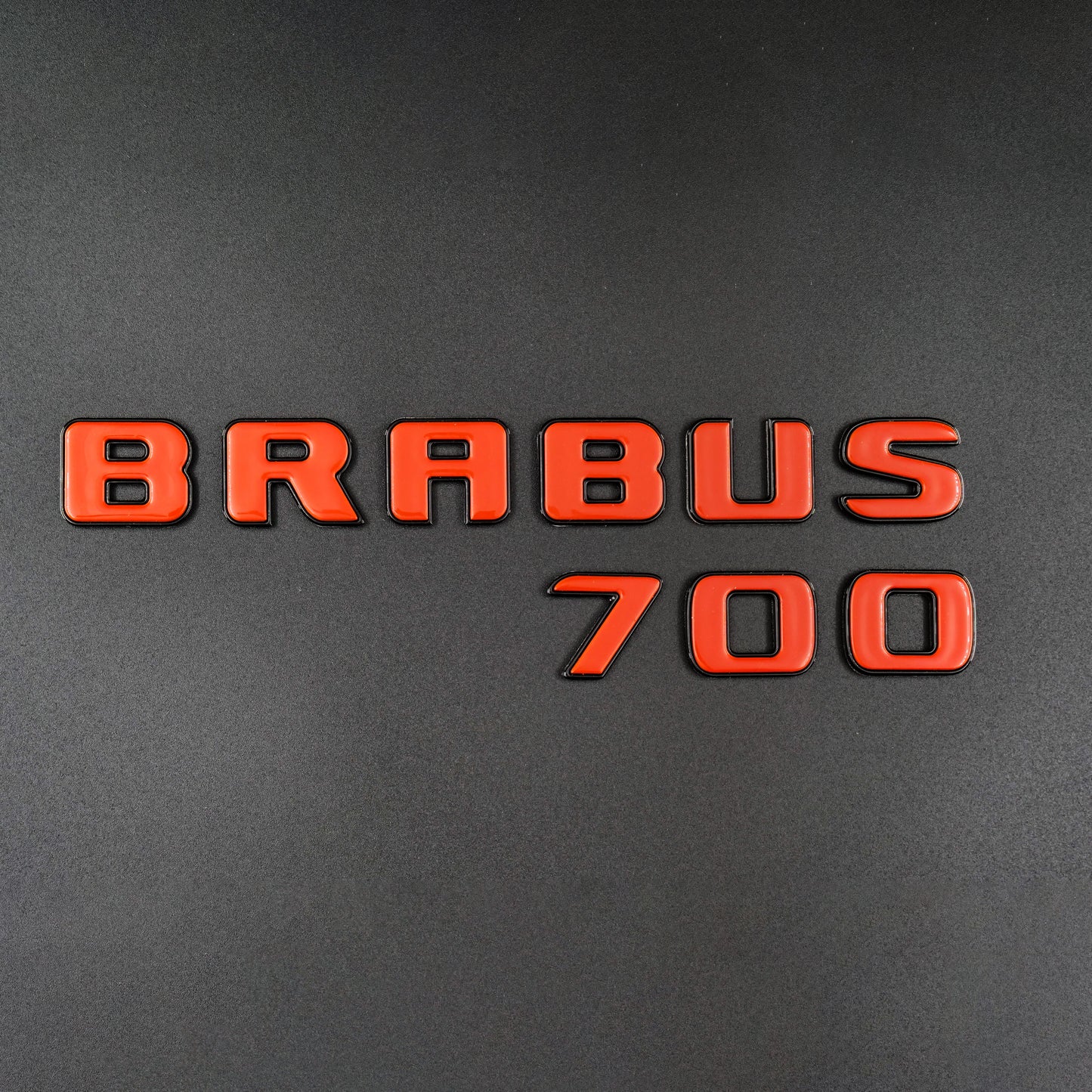 Brabus 700 Style Orange Badges Emblems Set for Mercedes-Benz W463 W463A W464