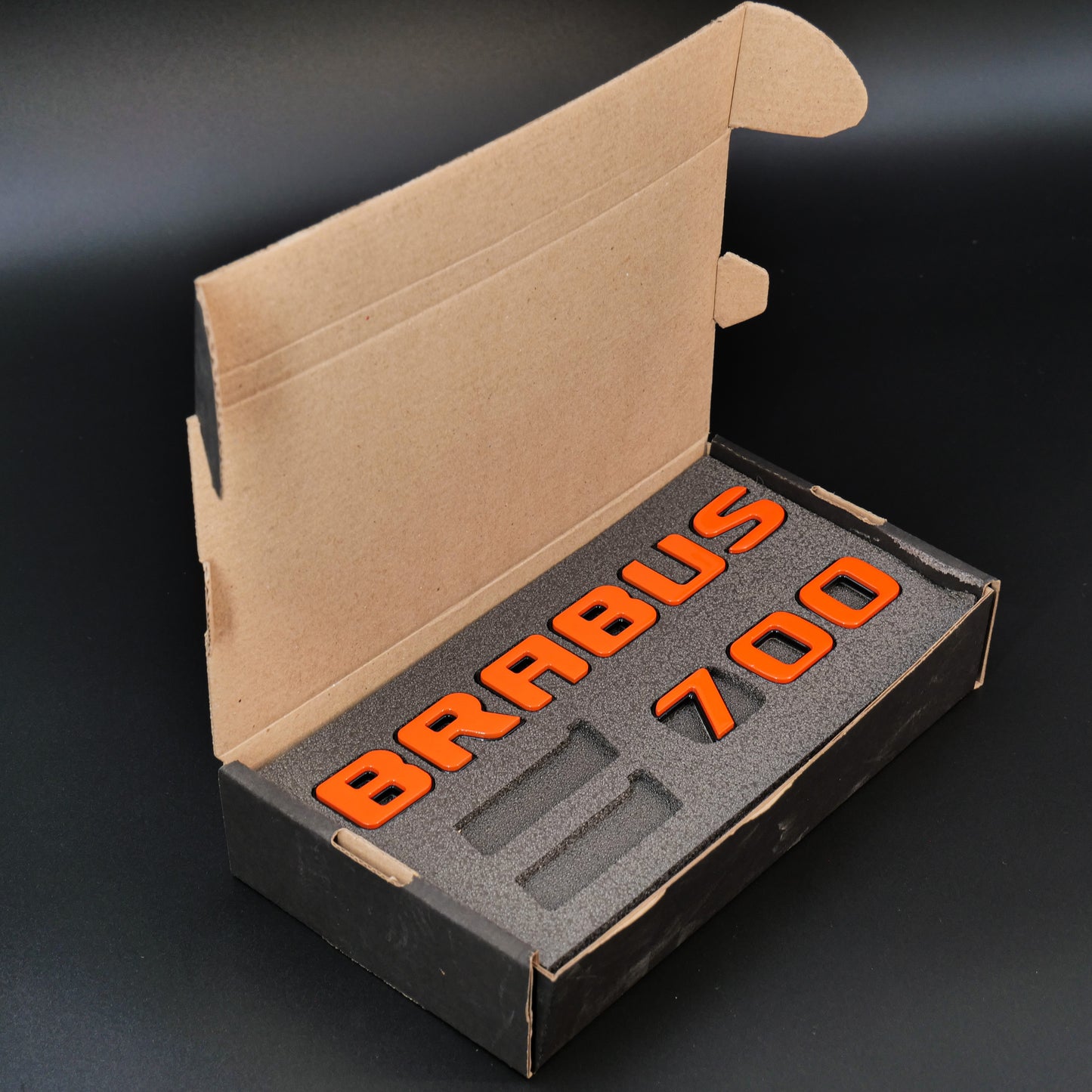 Brabus 700 Style Orange Badges Emblems Set for Mercedes-Benz W463 W463A W464