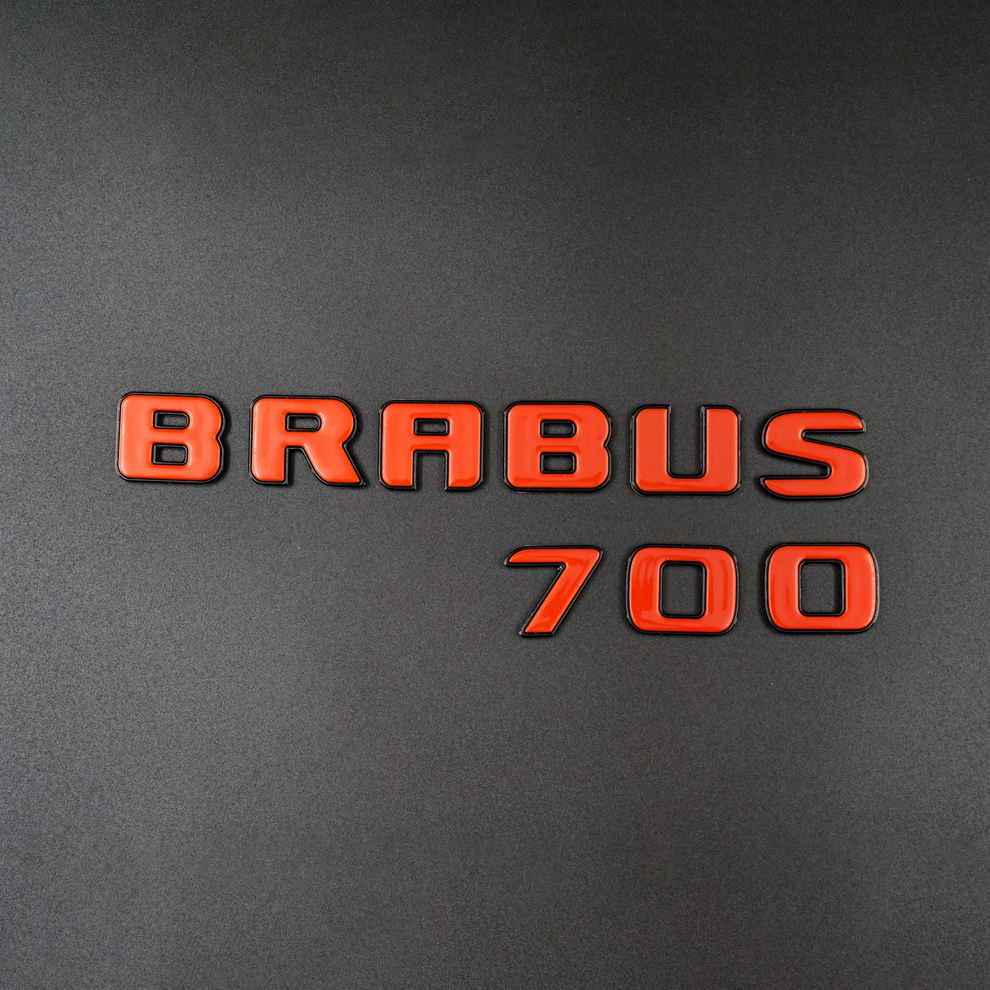 Brabus 700 Style Orange Badges Emblems Set for Mercedes-Benz W463 W463A W464
