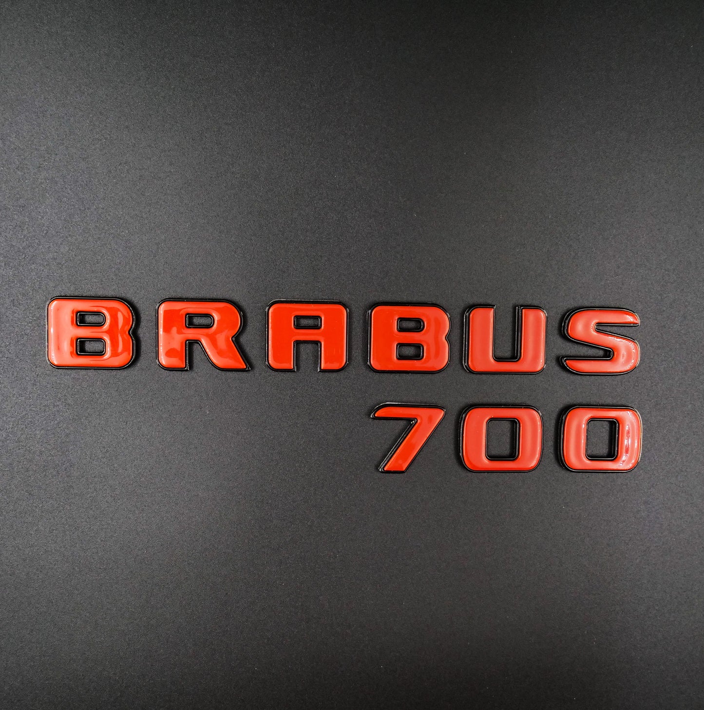 Brabus 700 Style Orange Badges Emblems Set for Mercedes-Benz W463 W463A W464