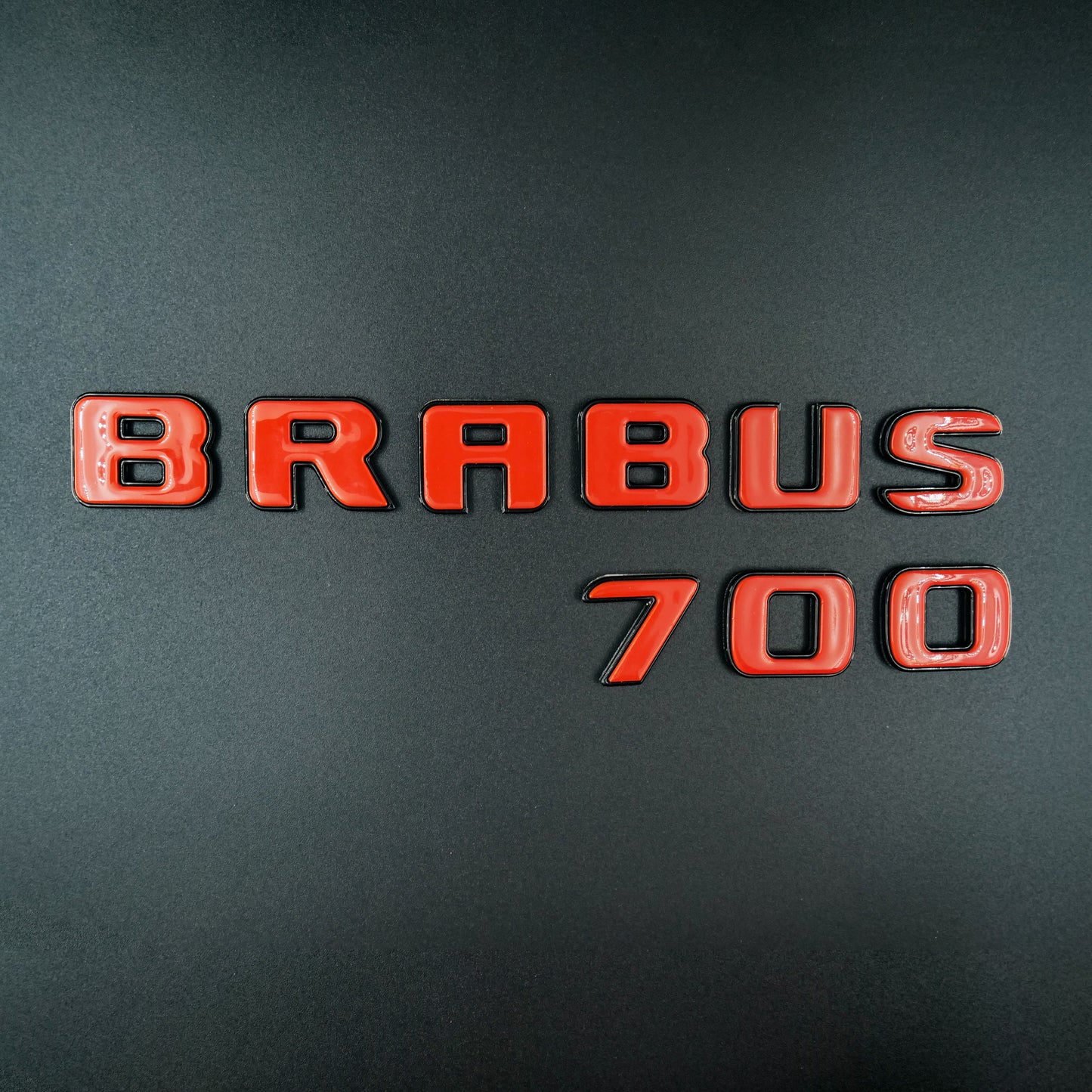 Brabus 700 Style Orange Badges Emblems Set for Mercedes-Benz W463 W463A W464