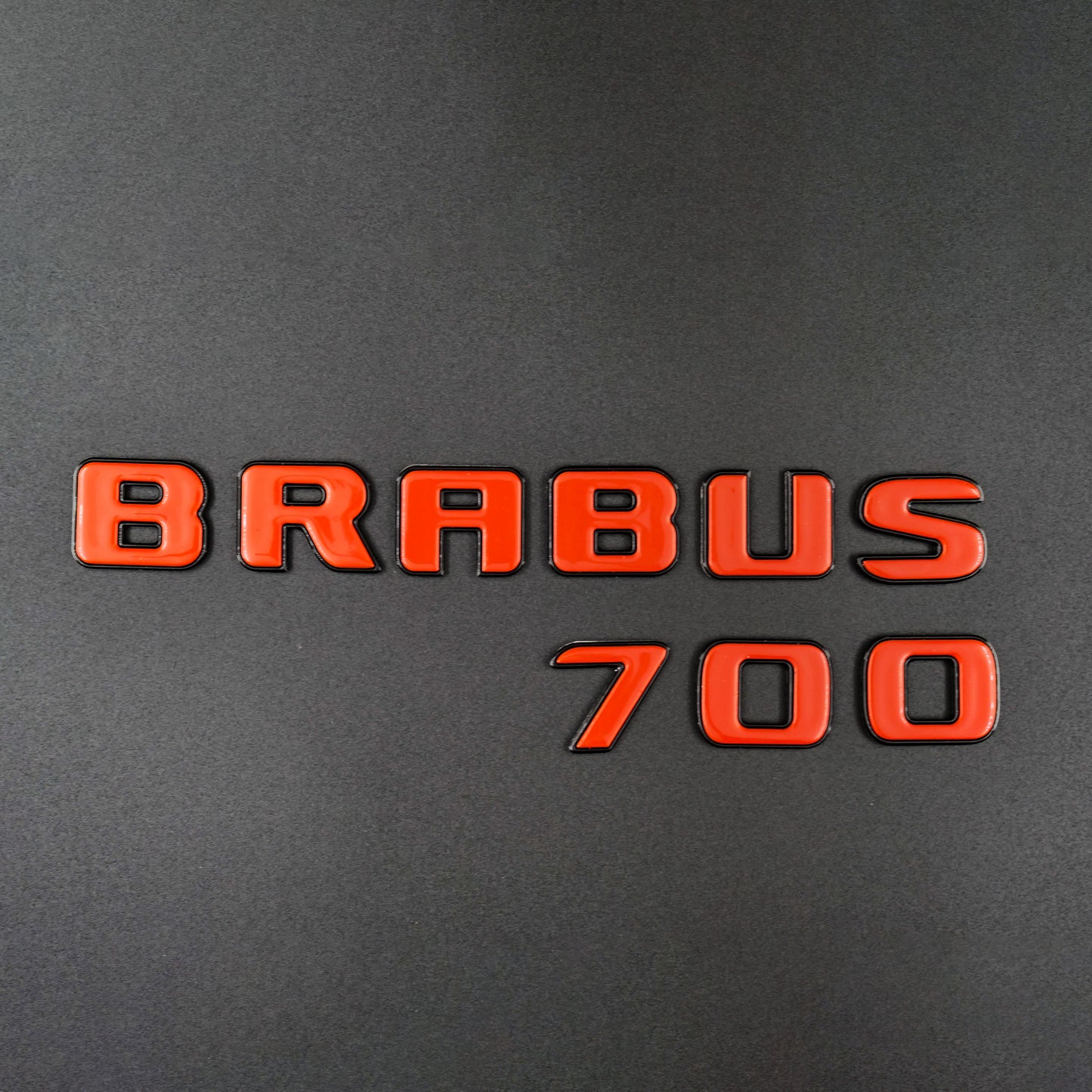 Brabus 700 Style Orange Badges Emblems Set for Mercedes-Benz W463 W463A W464