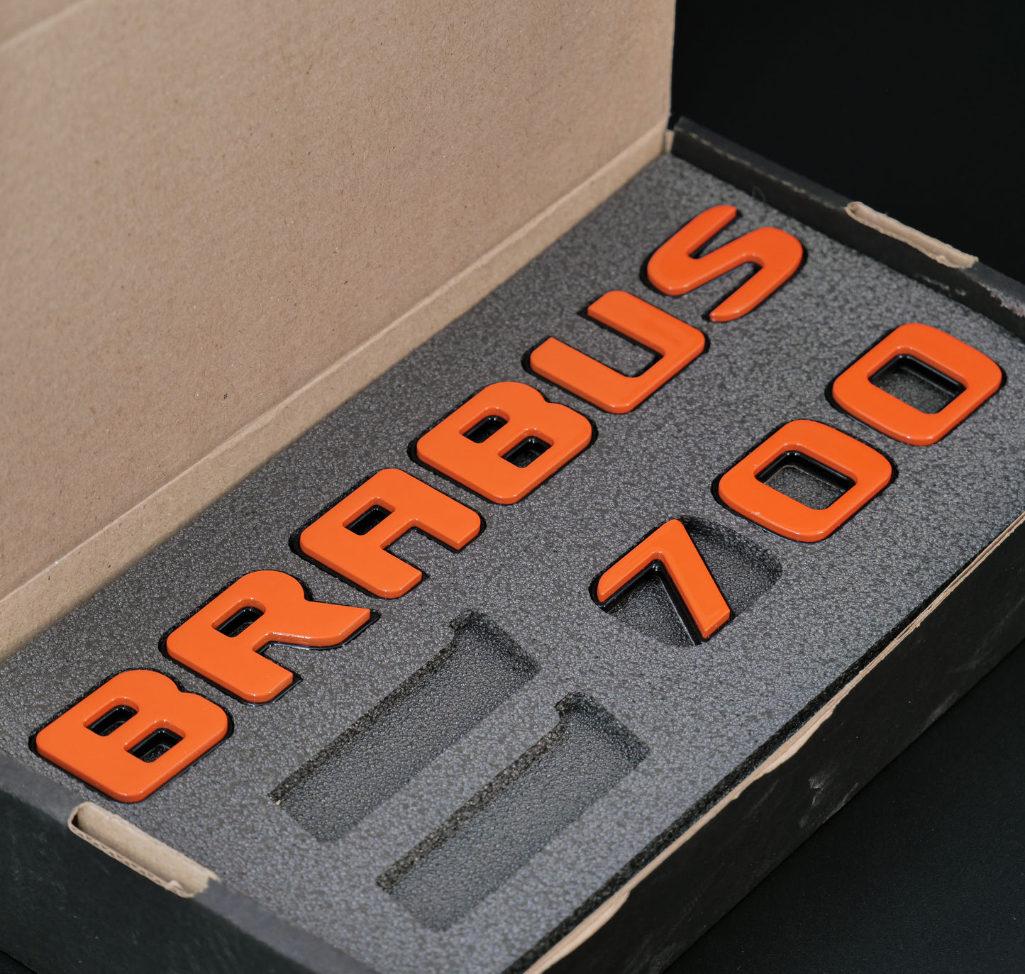 Brabus 700 Style Orange Badges Emblems Set for Mercedes-Benz W463 W463A W464