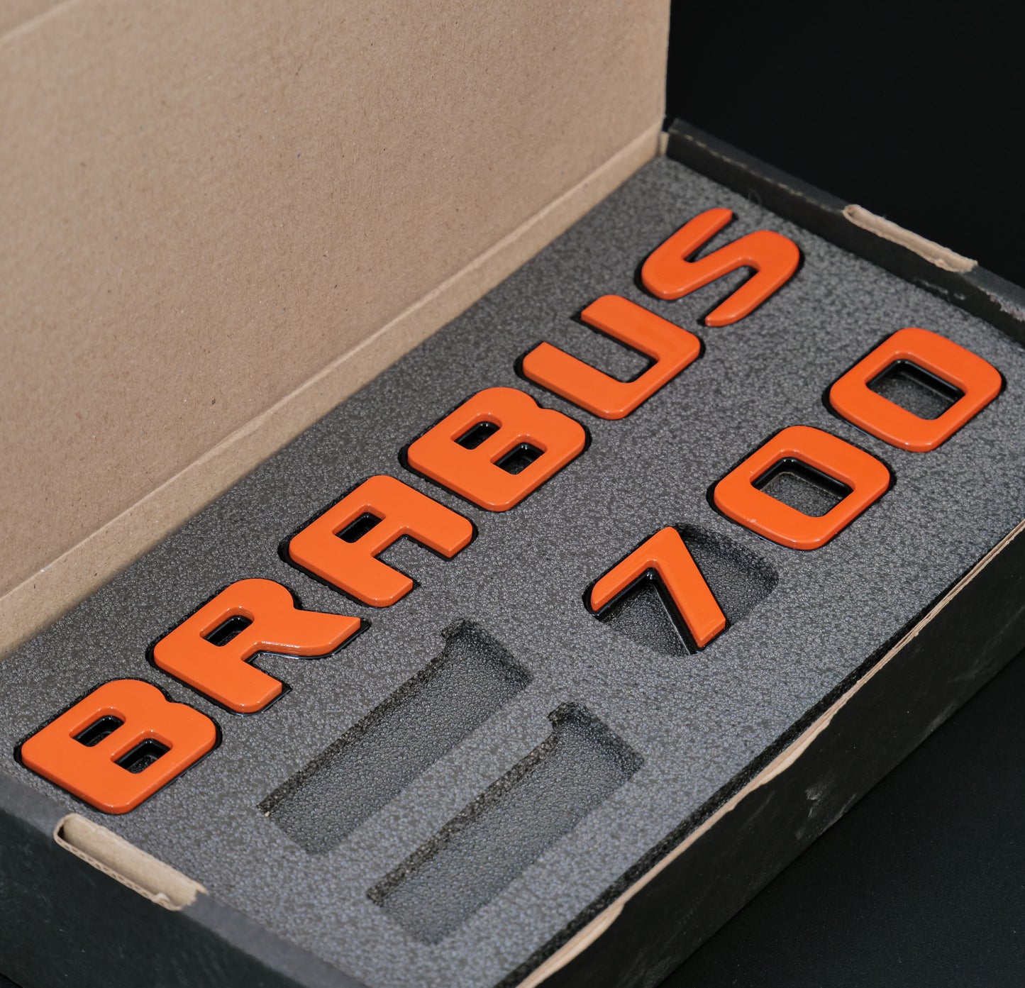 Brabus 700 Style Orange Badges Emblems Set for Mercedes-Benz W463 W463A W464