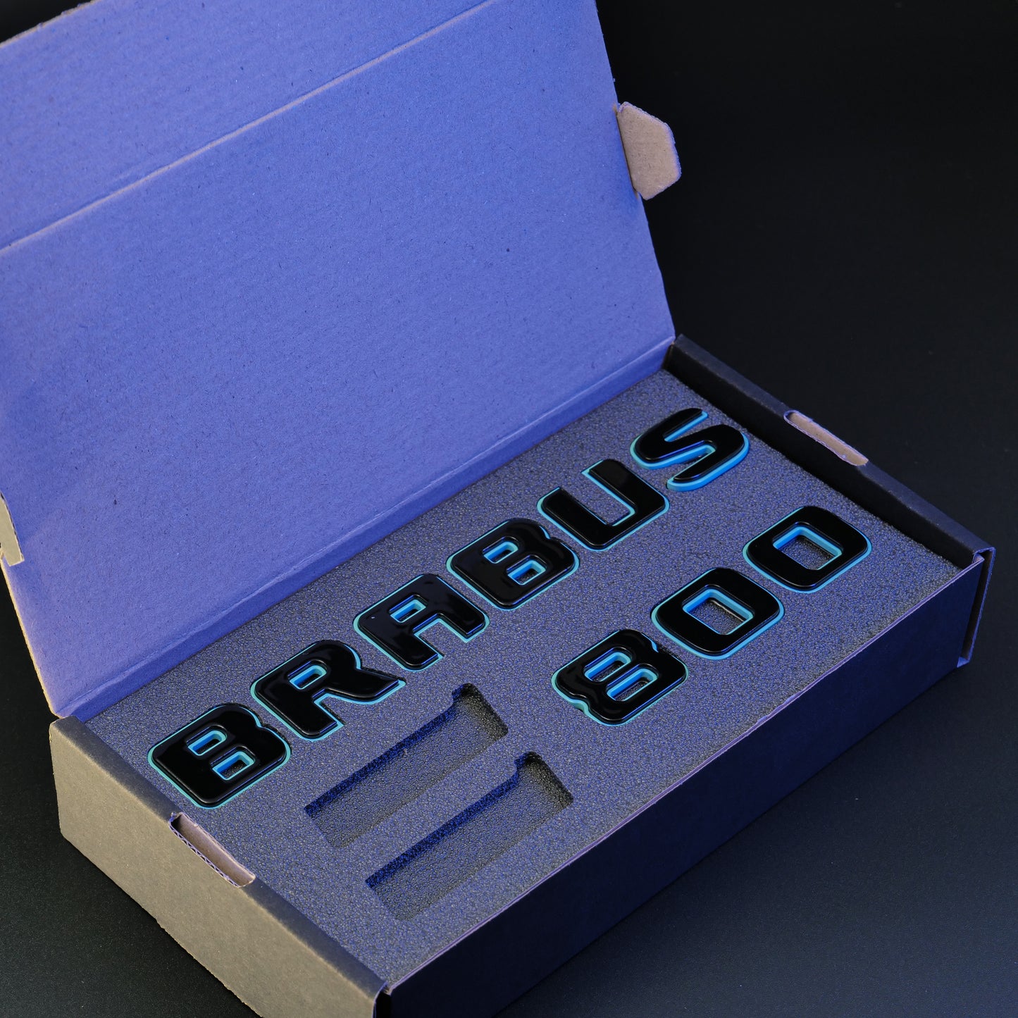 Brabus 800 Style Tiffany Blue Badges Emblems Set for Mercedes-Benz W463 W463A W464
