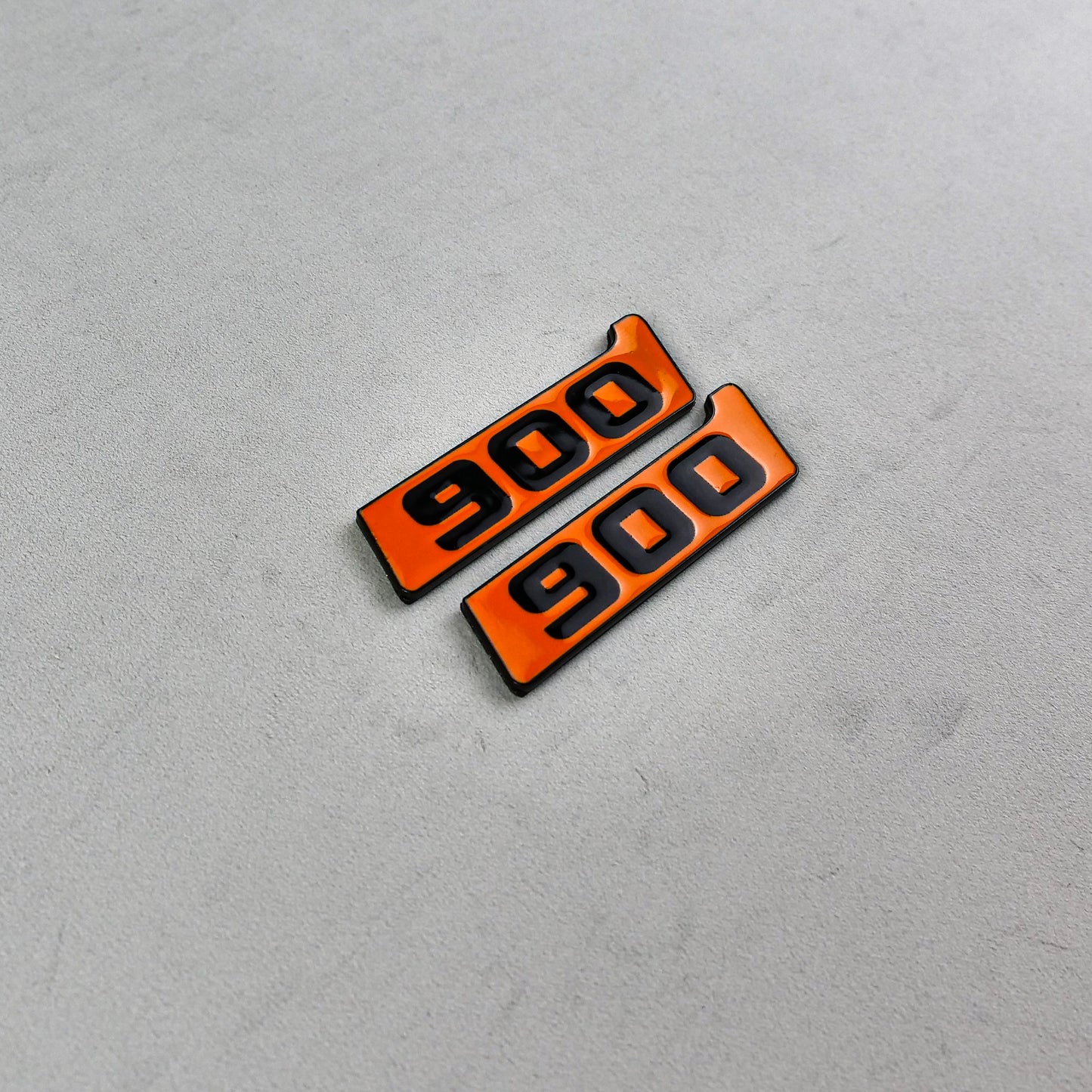 Brabus 900 Style Orange Metal Fender Emblem Logo Badge for Mercedes-Benz W463 G-Class G Wagon