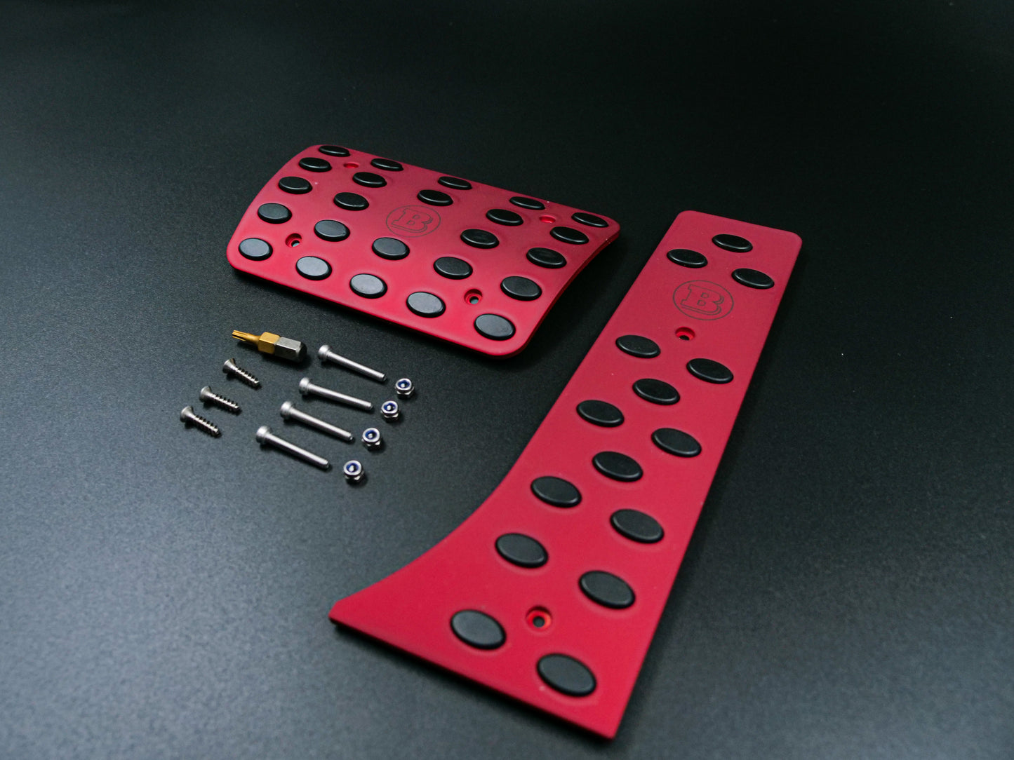 Brabus Pedal Covers Set for Mercedes-Benz S-class W223 Red