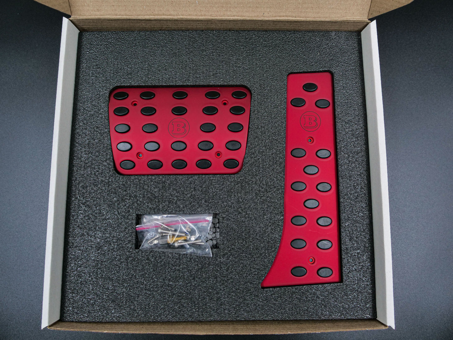 Brabus Pedal Covers Set for Mercedes-Benz S-class W223 Red