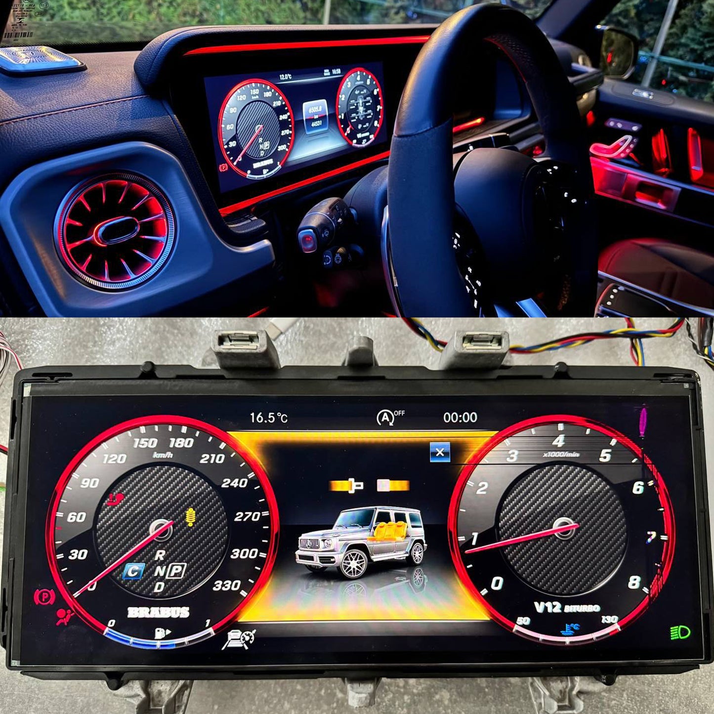 Dashboard Brabus Style Recording Service for Mercedes-Benz W463A G Wagon