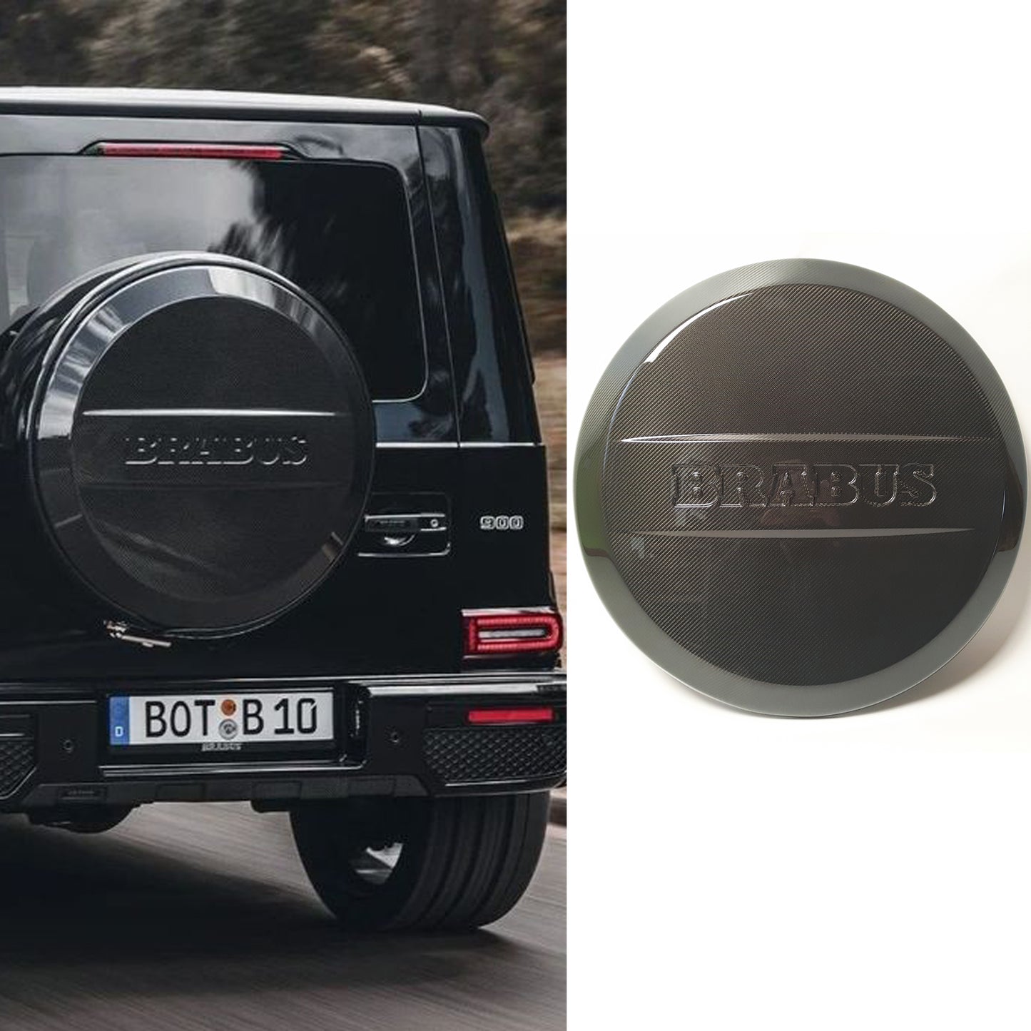 Mercedes-Benz G Wagon W463 W463A Brabus Style Carbon Fiber Spare Tire Cover