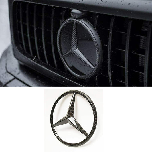 Carbon Front Emblem Grill Star Grille Badge for W463 G-Class Mercedes G Wagon