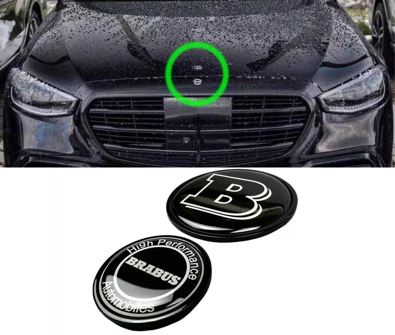 Grille Emblem and Hood Emblem Set fits W223 S63 S-Class 2020+