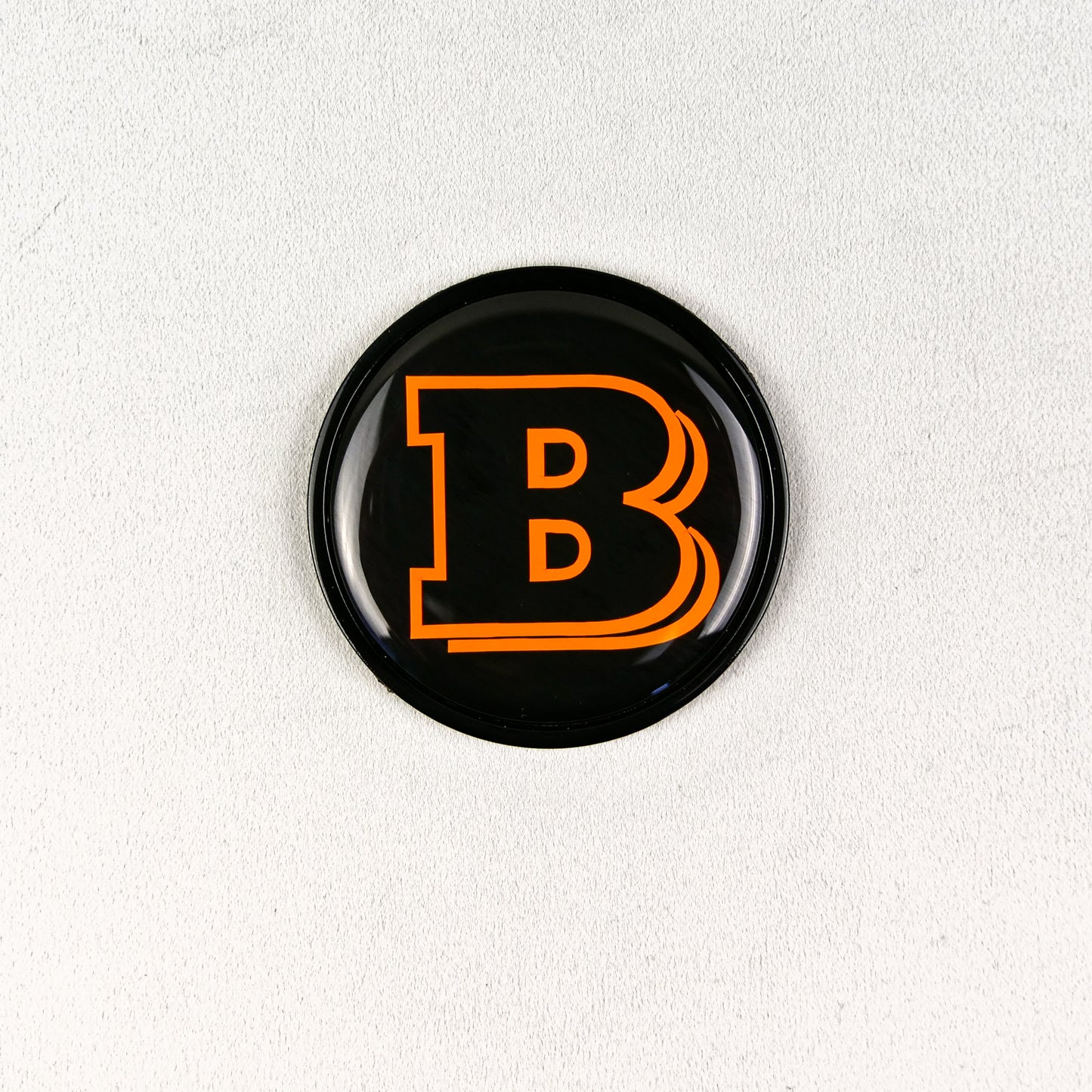 Hood Scoop Metal Badge Orange Brabus Style Emblem 55mm for Mercedes-Benz G-Class W463 W463A