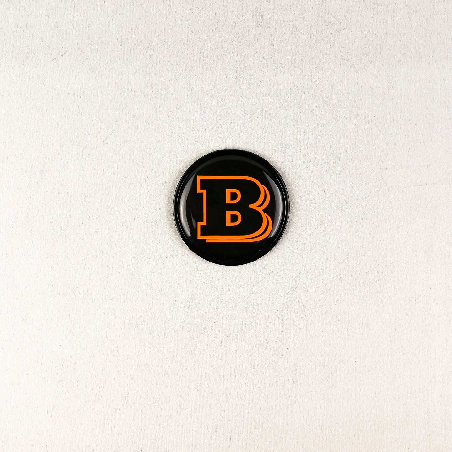 Hood Scoop Metal Badge Orange Brabus Style Emblem 55mm for Mercedes-Benz G-Class W463 W463A