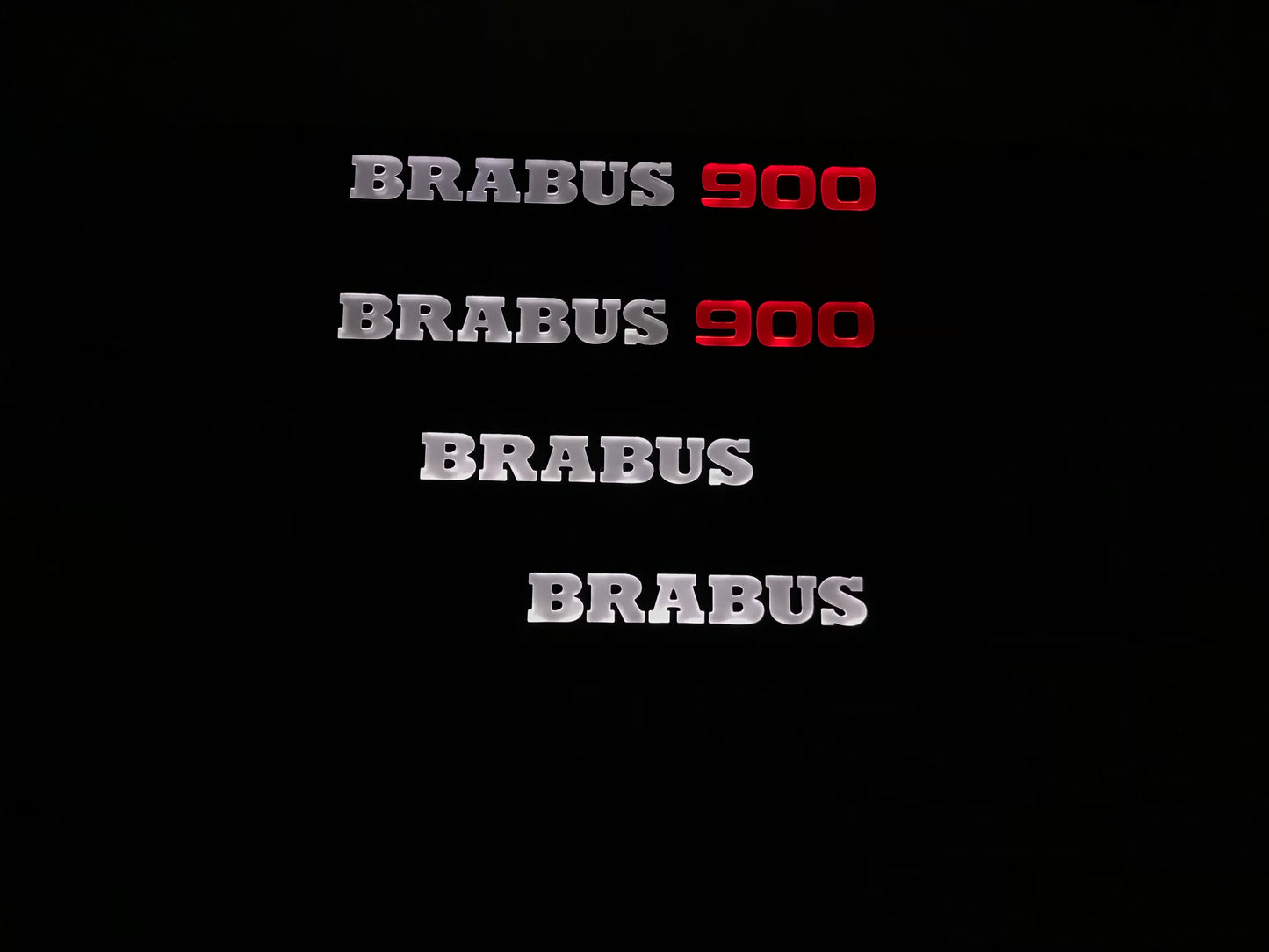 Mercedes-Benz W463A W464 G-Class Brabus 900 Style Matte Black Door Sills LED