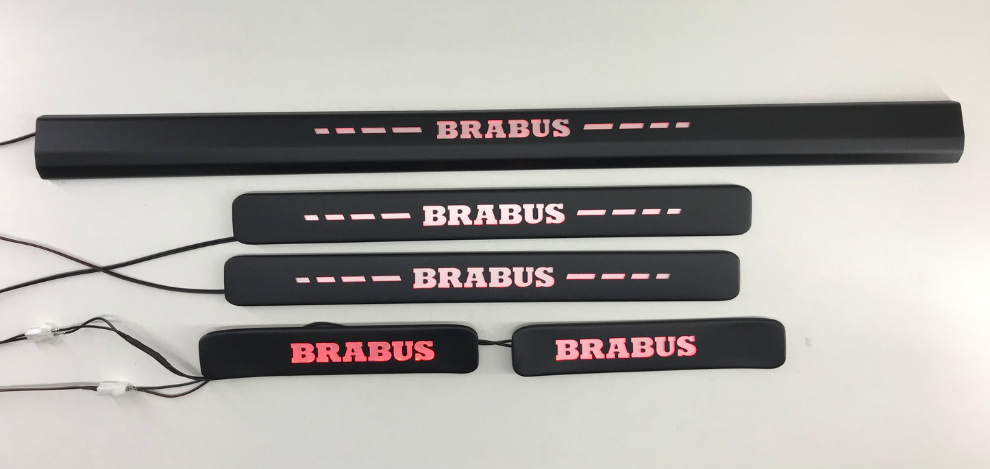 Mercedes-Benz W463A W464 G-Class Brabus Style Matte Black Door Sills LED