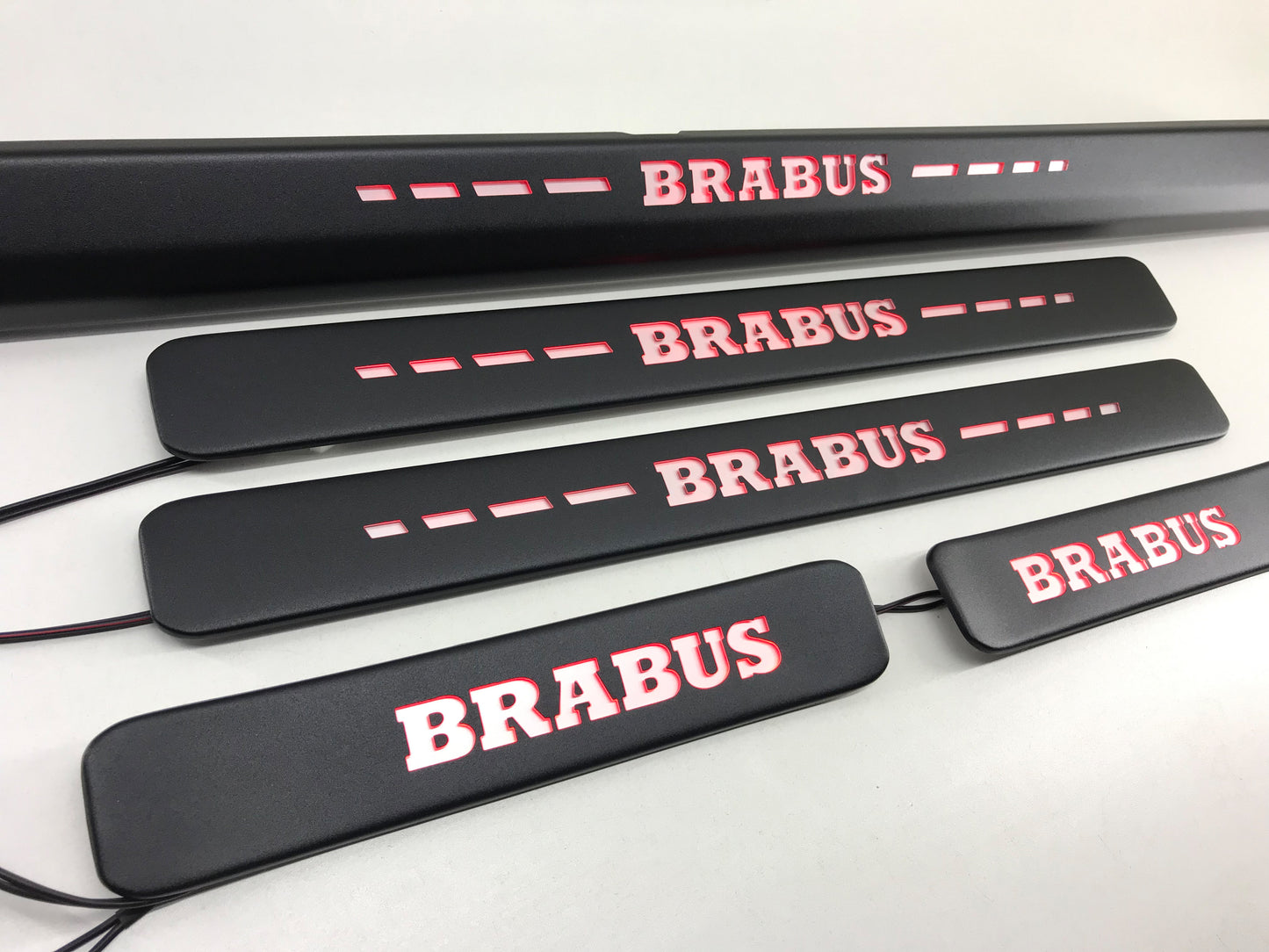 Mercedes-Benz W463A W464 G-Class Brabus Style Matte Black Door Sills LED