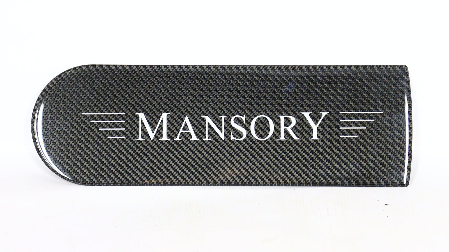 Carbon Fiber Badge Emblem Logo for Rear Spare Tire Cover MANSORY Style Mercedes-Benz W463A W464 G-Class G-Wagon