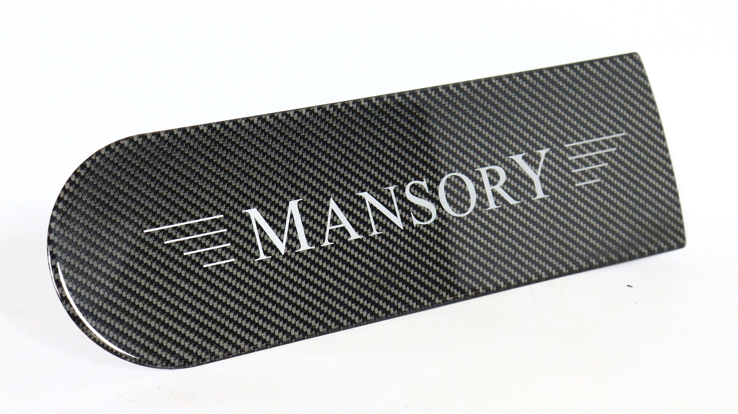 Carbon Fiber Badge Emblem Logo for Rear Spare Tire Cover MANSORY Style Mercedes-Benz W463A W464 G-Class G-Wagon