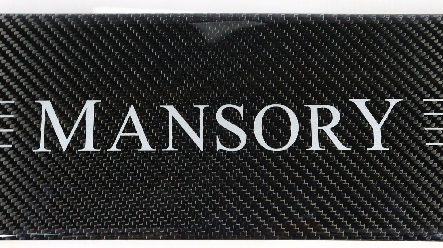 Carbon Fiber Badge Emblem Logo for Rear Spare Tire Cover MANSORY Style Mercedes-Benz W463A W464 G-Class G-Wagon