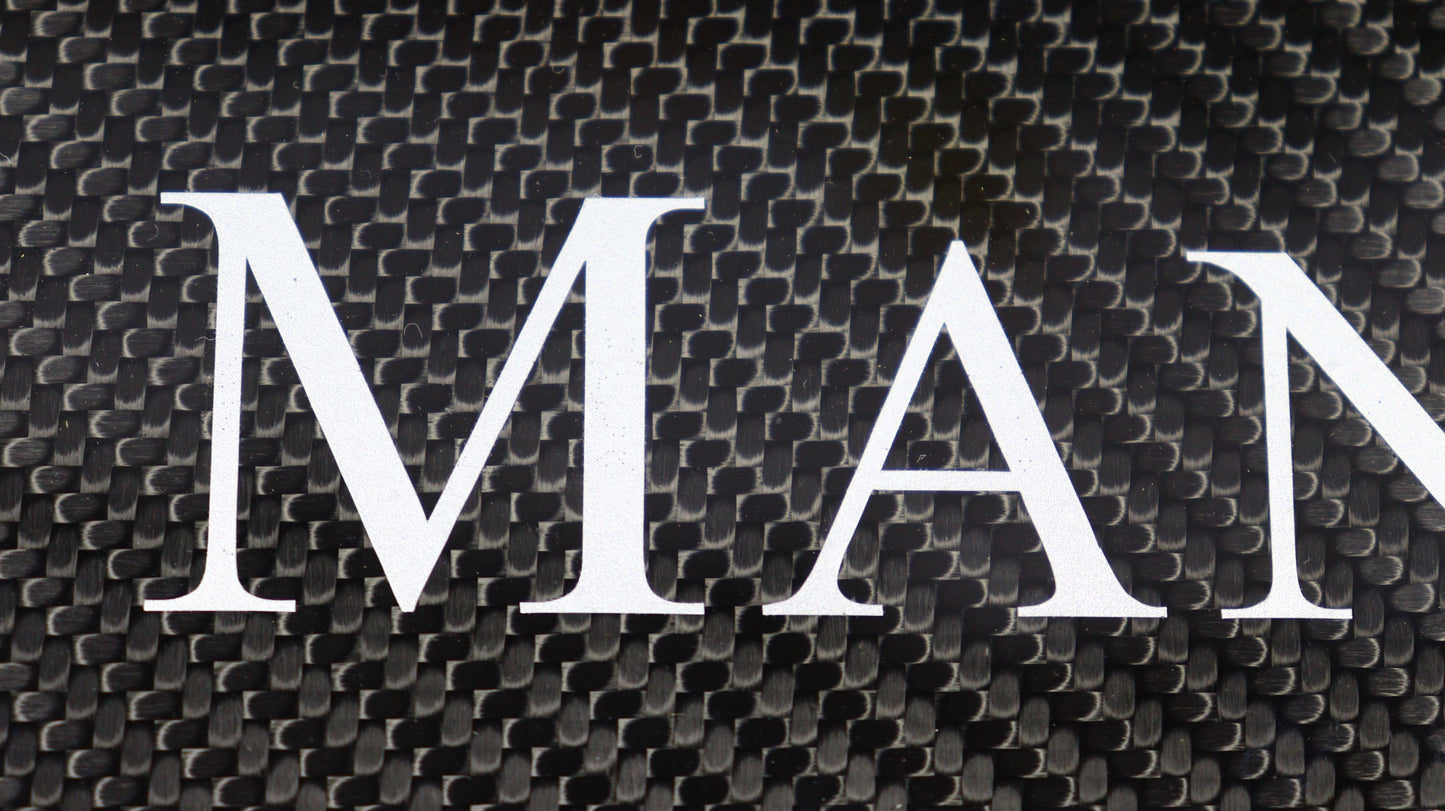 Carbon Fiber Badge Emblem Logo for Rear Spare Tire Cover MANSORY Style Mercedes-Benz W463A W464 G-Class G-Wagon