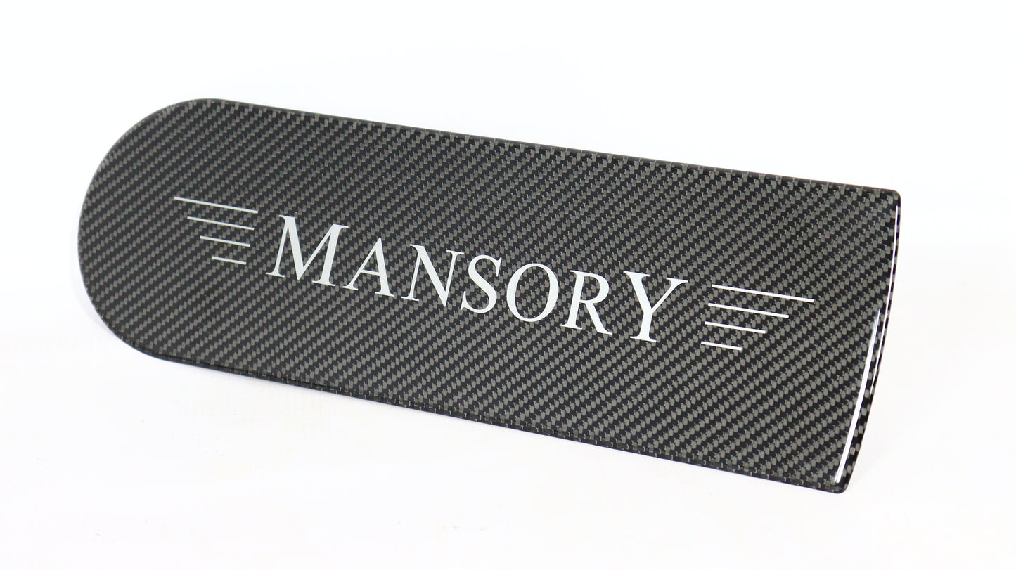Carbon Fiber Badge Emblem Logo for Rear Spare Tire Cover MANSORY Style Mercedes-Benz W463A W464 G-Class G-Wagon