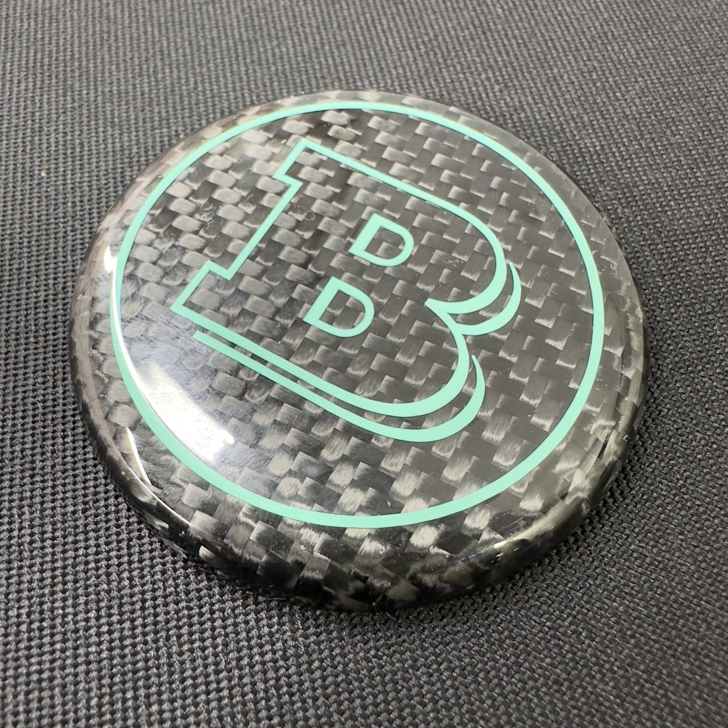 Carbon Brabus Style Badge Logo Emblem 57 mm for Steering Wheel Mercedes-Benz G Wagon W463A