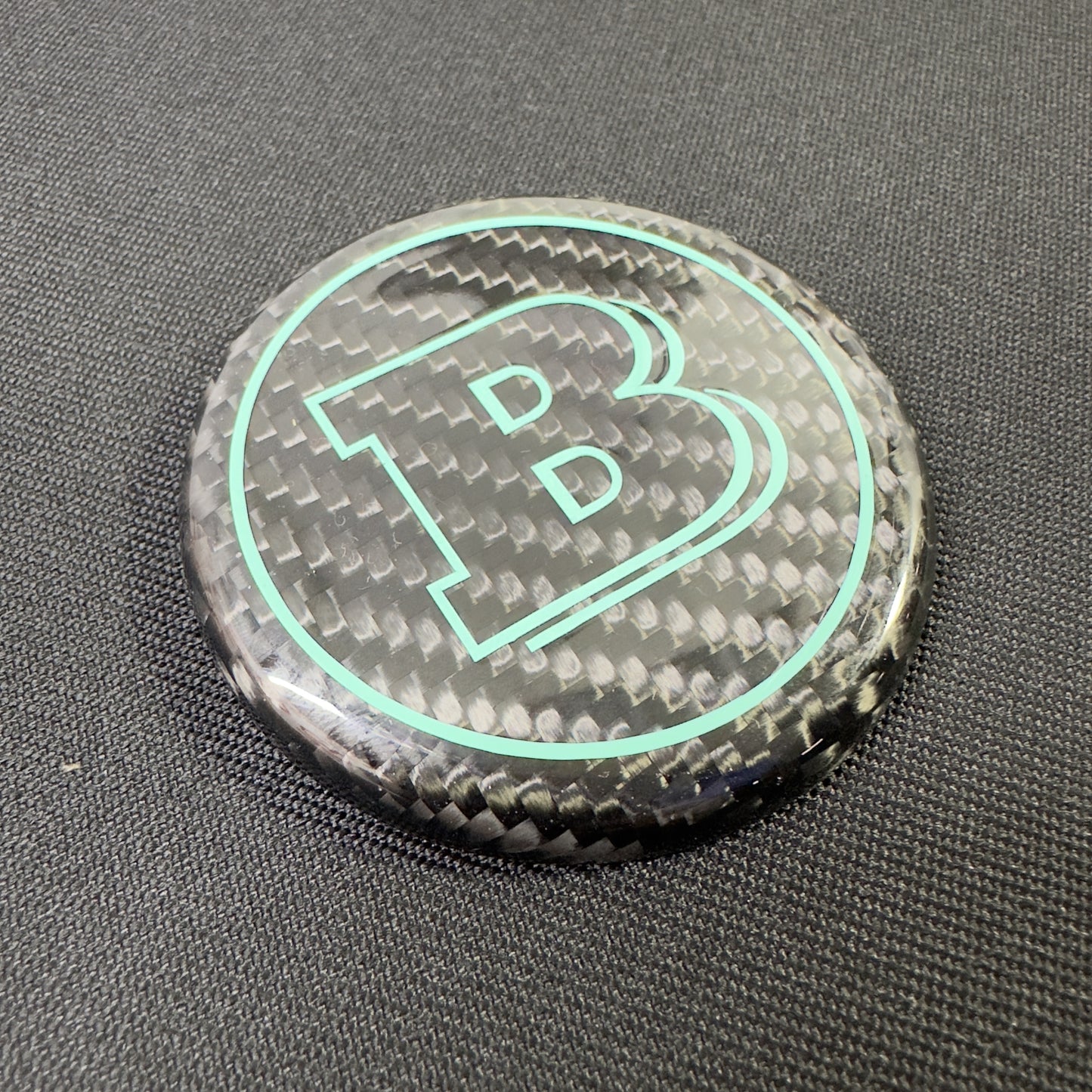 Carbon Brabus Style Badge Logo Emblem 57 mm for Steering Wheel Mercedes-Benz G Wagon W463A