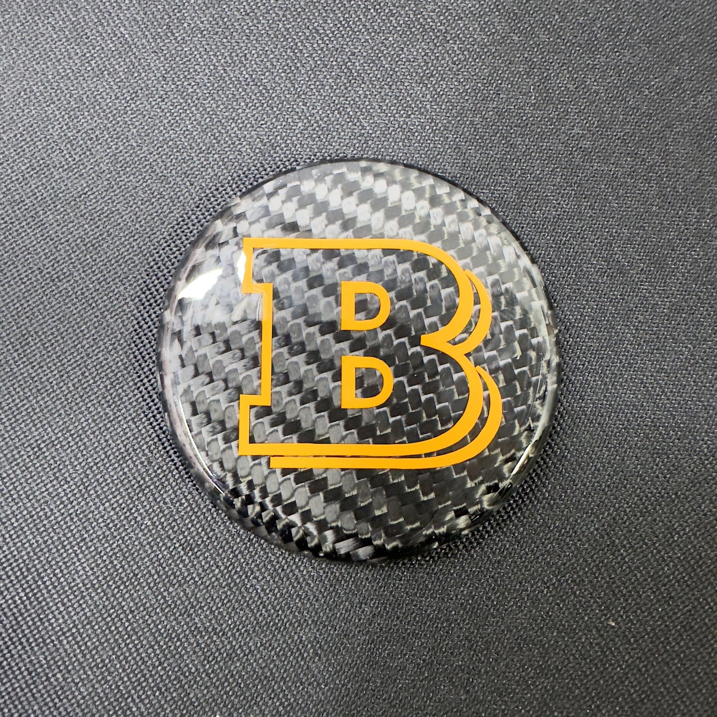 Carbon Brabus Style Badge Logo Emblem 57 mm for Steering Wheel Mercedes-Benz G Wagon W463A