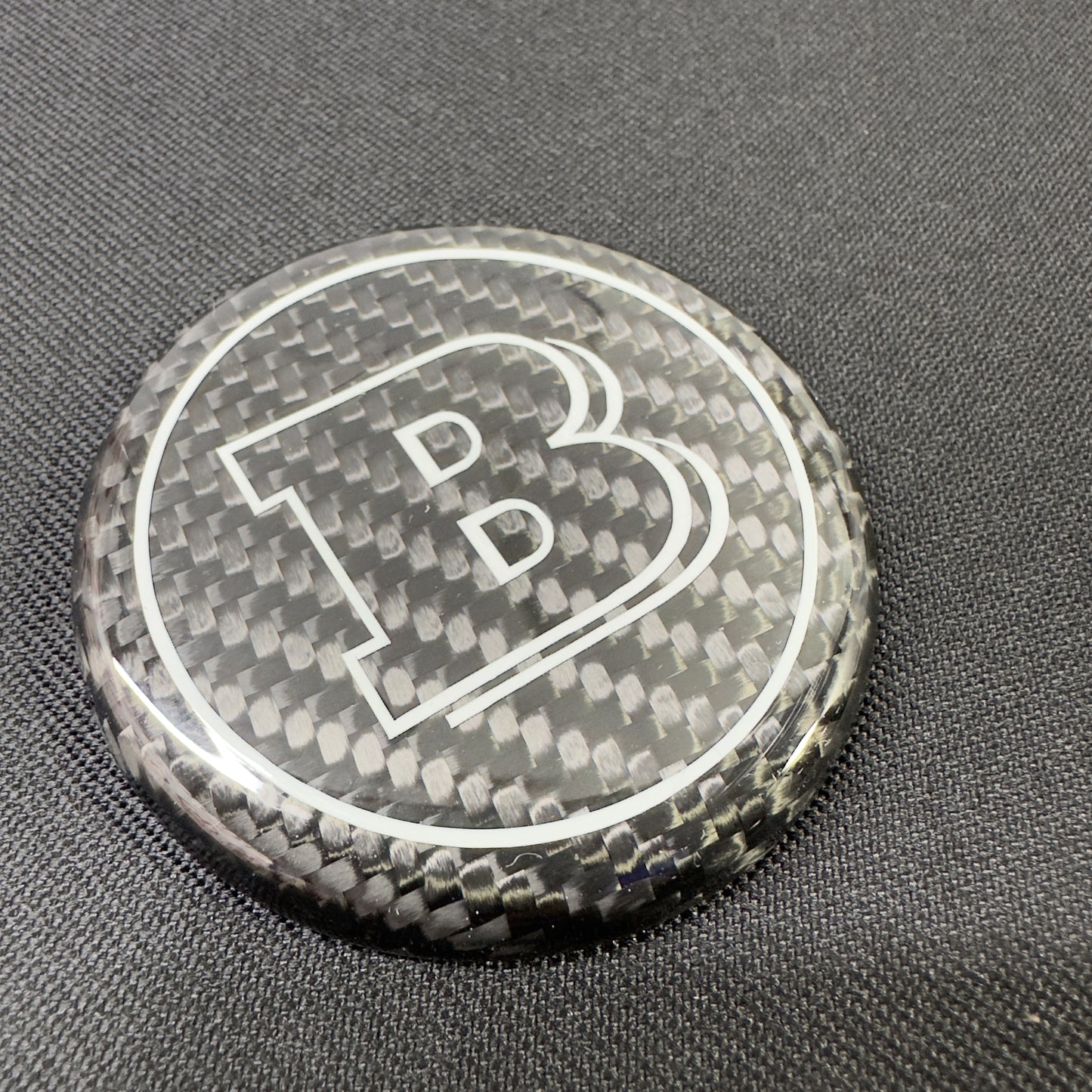 Carbon Brabus Style Badge Logo Emblem 57 mm for Steering Wheel Mercedes-Benz G Wagon W463A