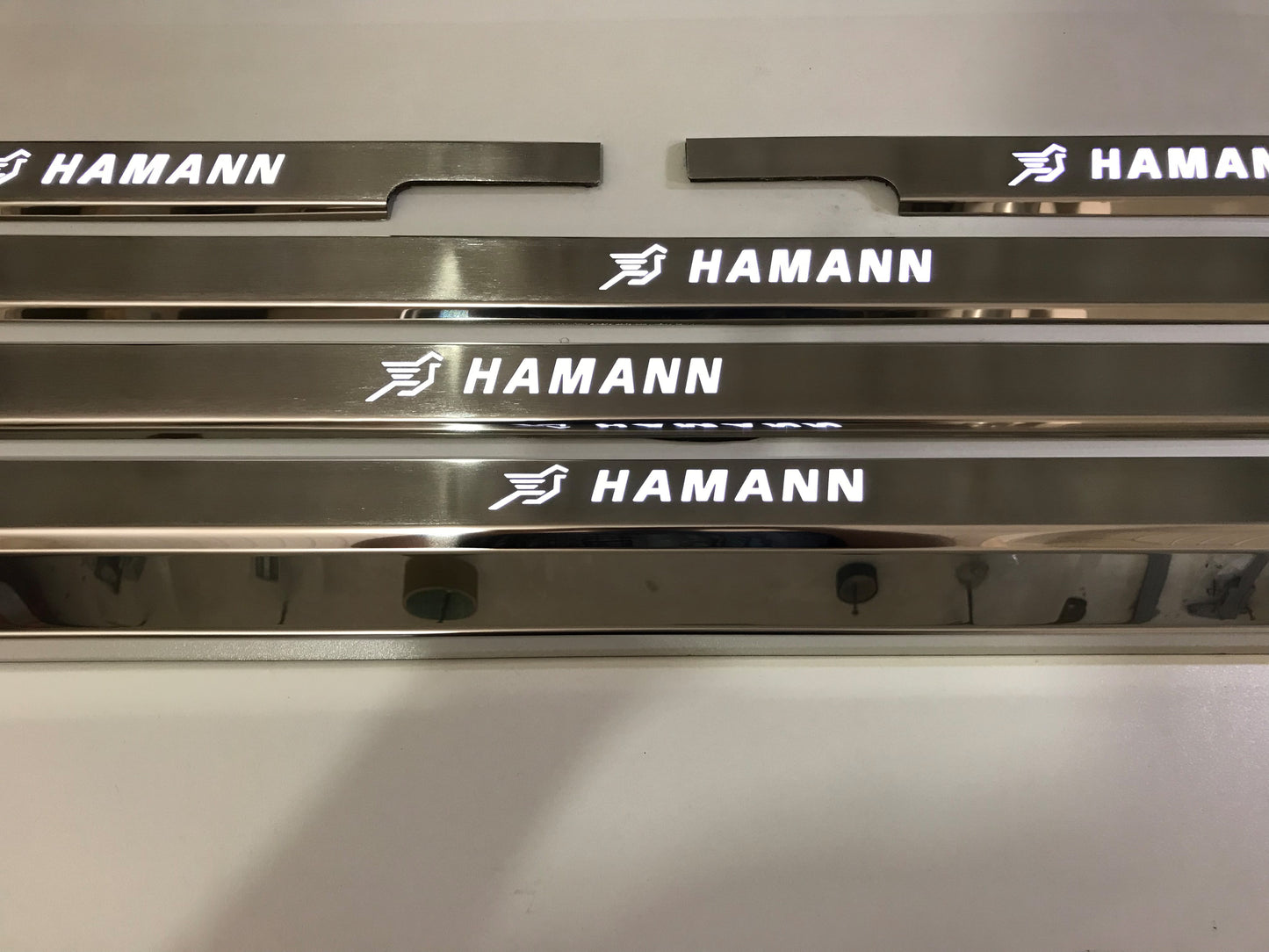 Mercedes-Benz W463 G-Class Hamann Style Stainless Steel LED Door Sills Set 5 pcs