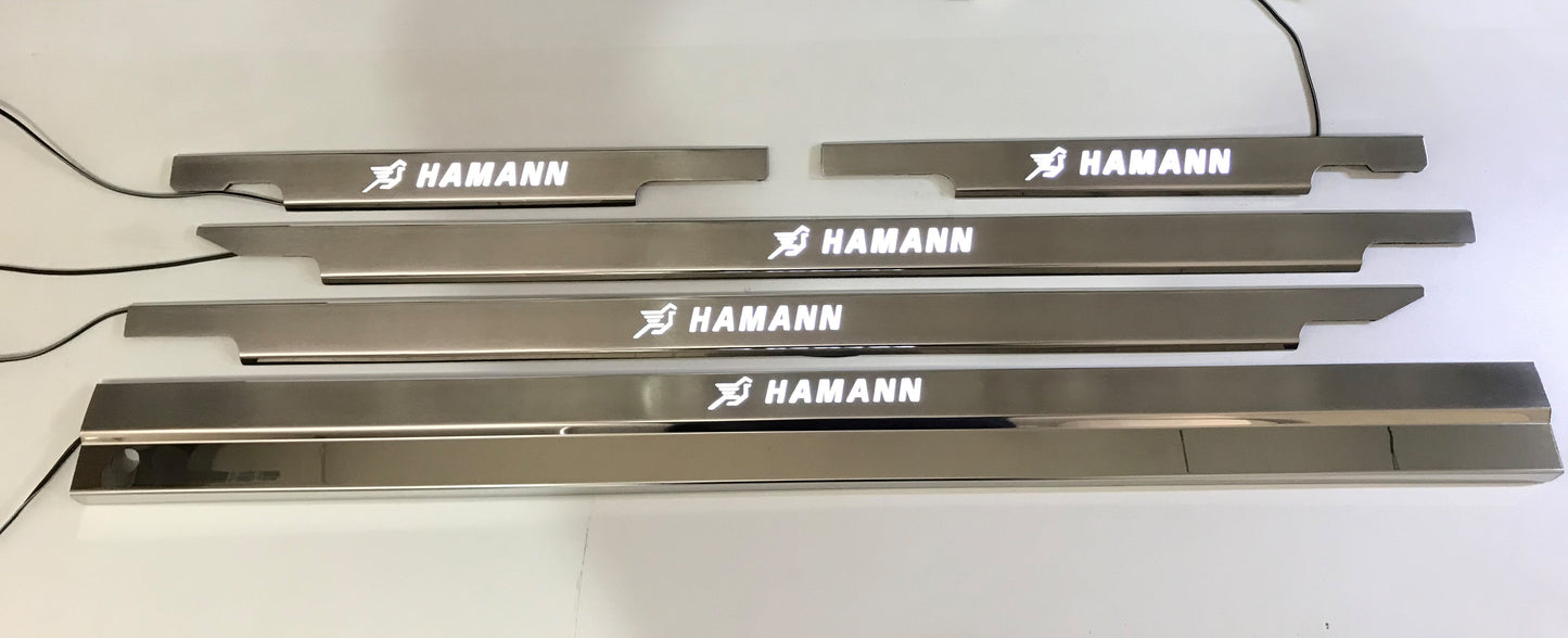 Mercedes-Benz W463 G-Class Hamann Style Stainless Steel LED Door Sills Set 5 pcs