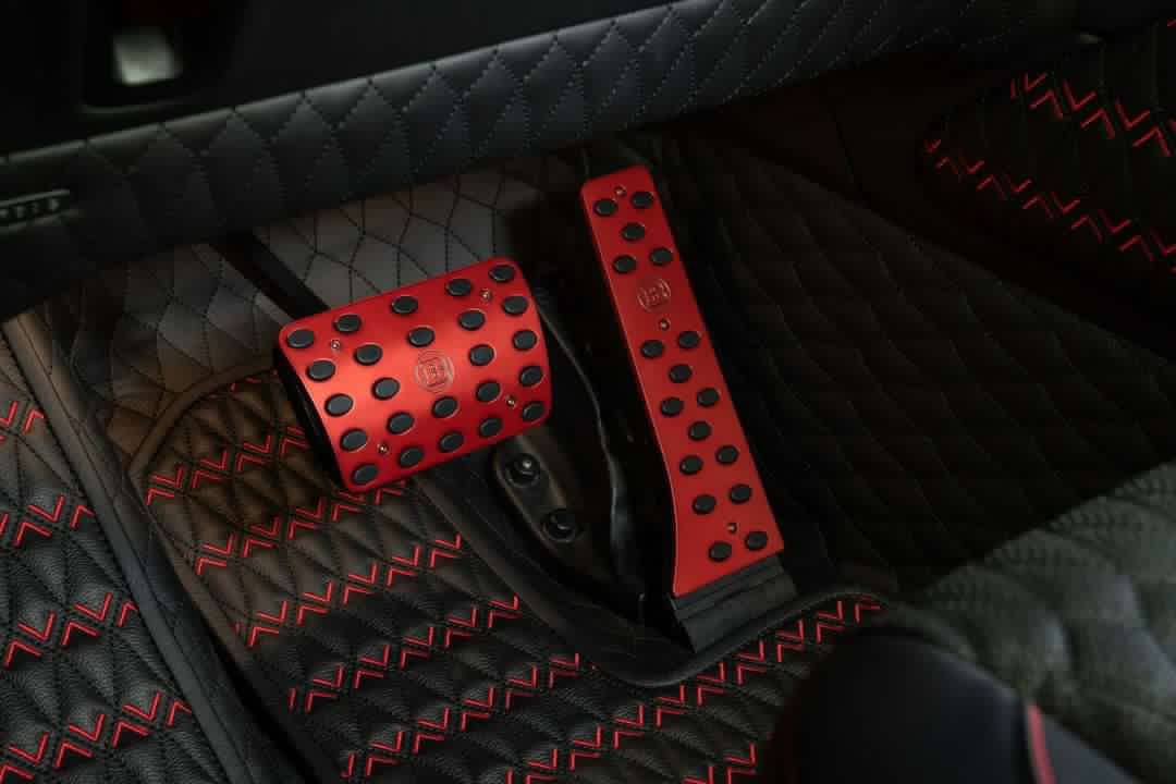 W464 W463A Red Brabus Style Pedal Covers Set for G Wagon Mercedes G-Class