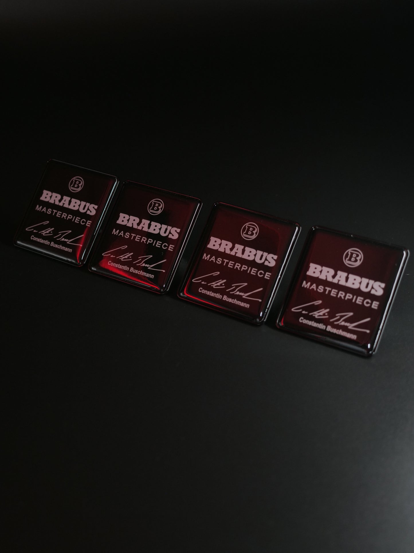 Brabus Masterpiece Style Seat Metal Emblems Set 4 pcs Mercedes-Benz W463A G-Class