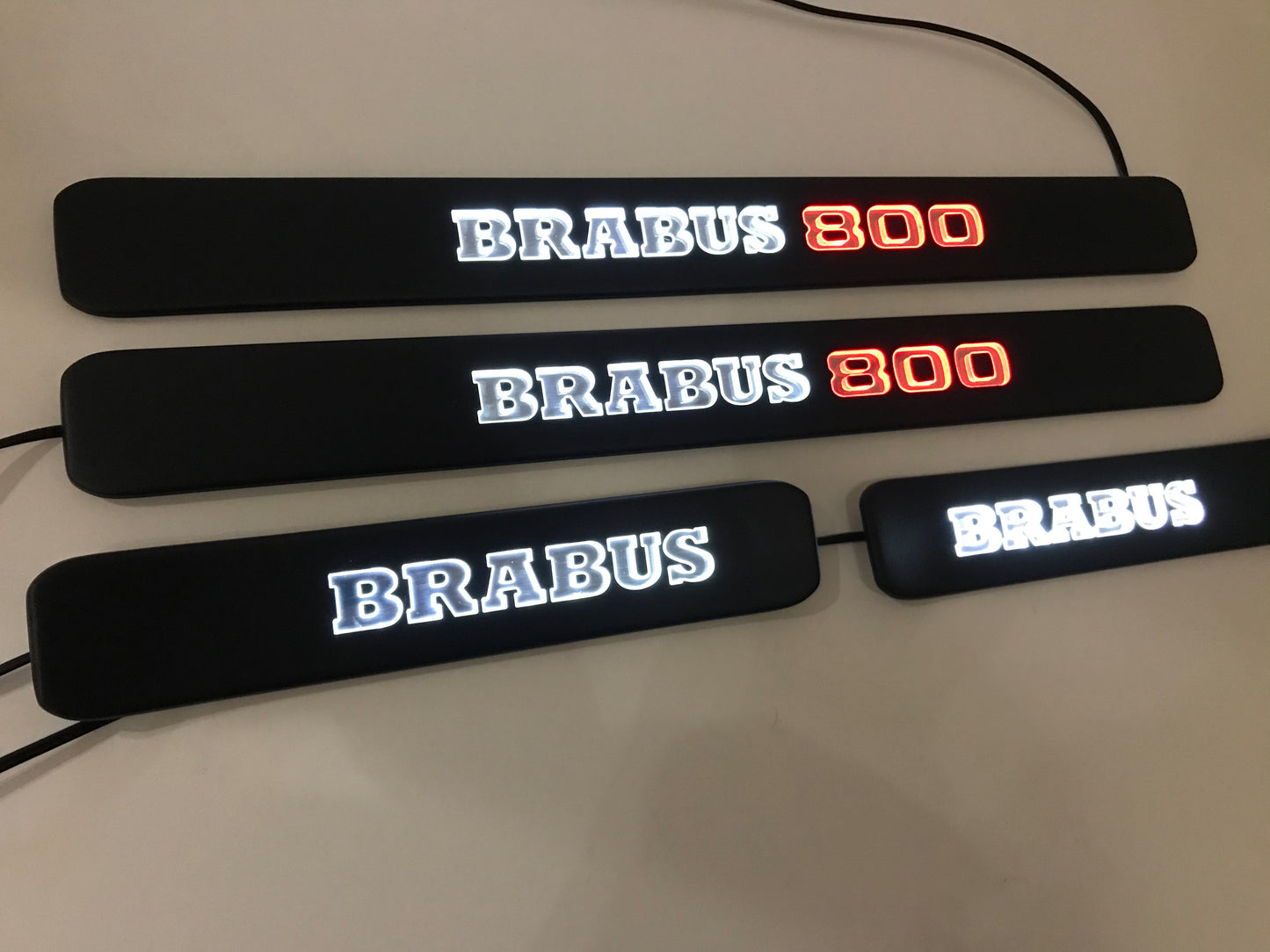 Mercedes-Benz W463A W464 G-Class Brabus 800 Style Matte Black Door Sills LED