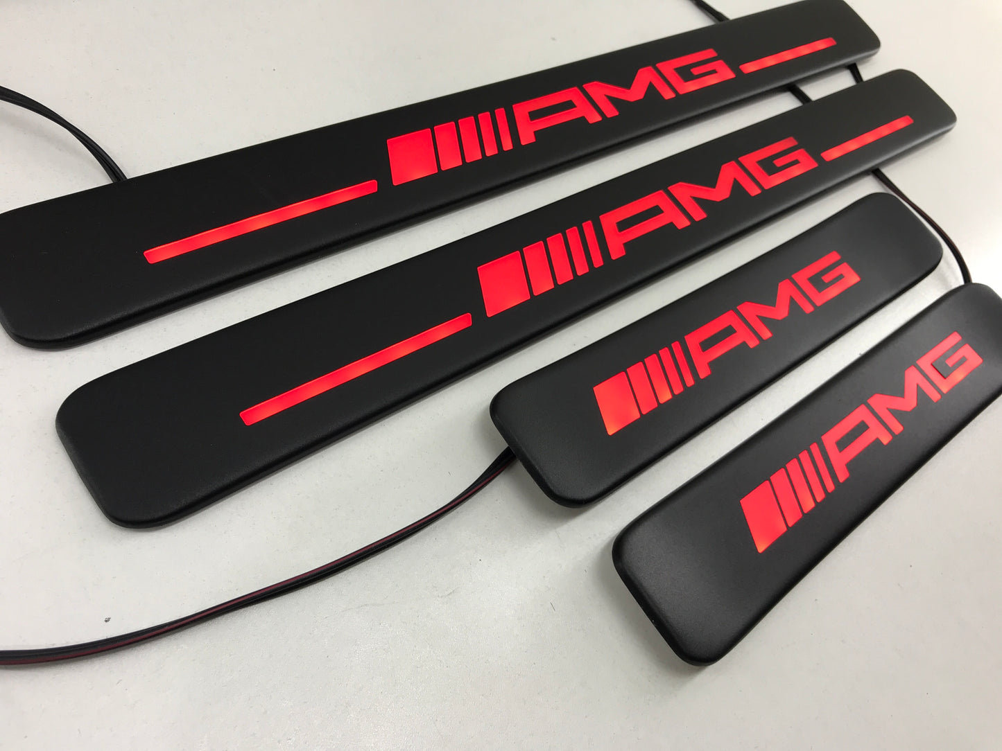 Mercedes-Benz W463A W464 G-Class AMG Style Matte Black Door Sills LED