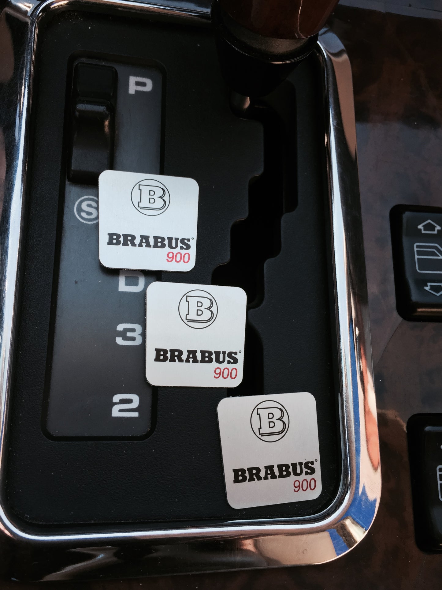 Brabus Style Badge for Gear Shift Knob Metal Emblem for Mercedes Benz Cars