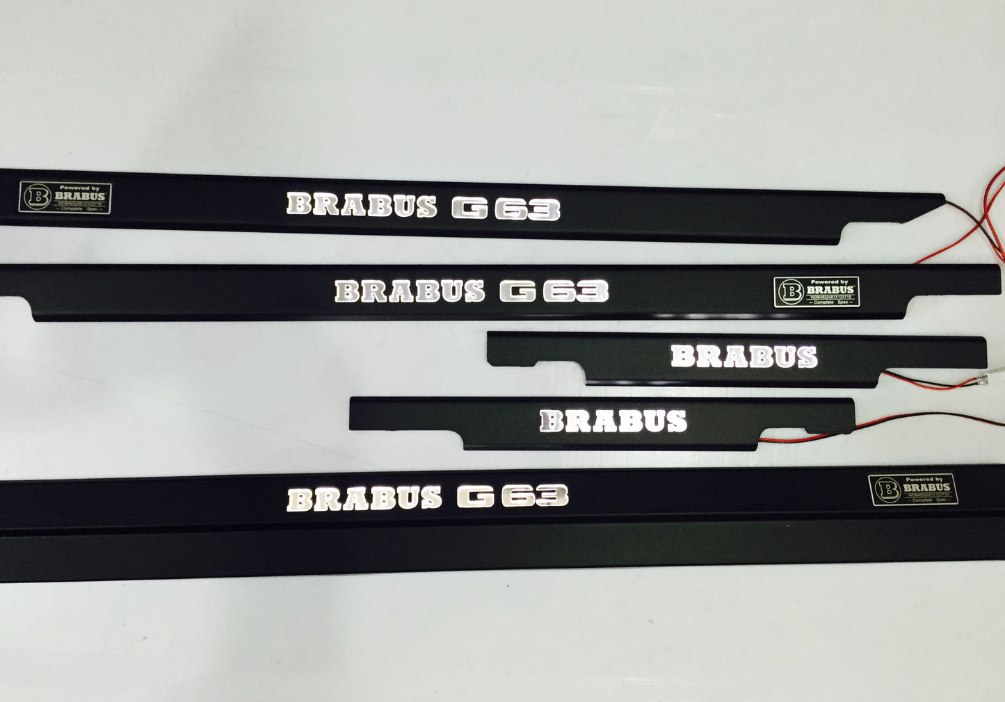 Brabus Style G63 Stainless Steel LED Door Sills for W463 G-Class Set 5 pcs