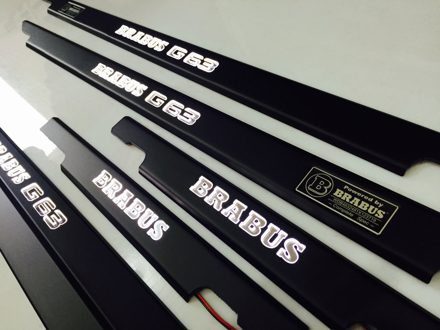 Brabus Style G63 Stainless Steel LED Door Sills for W463 G-Class Set 5 pcs