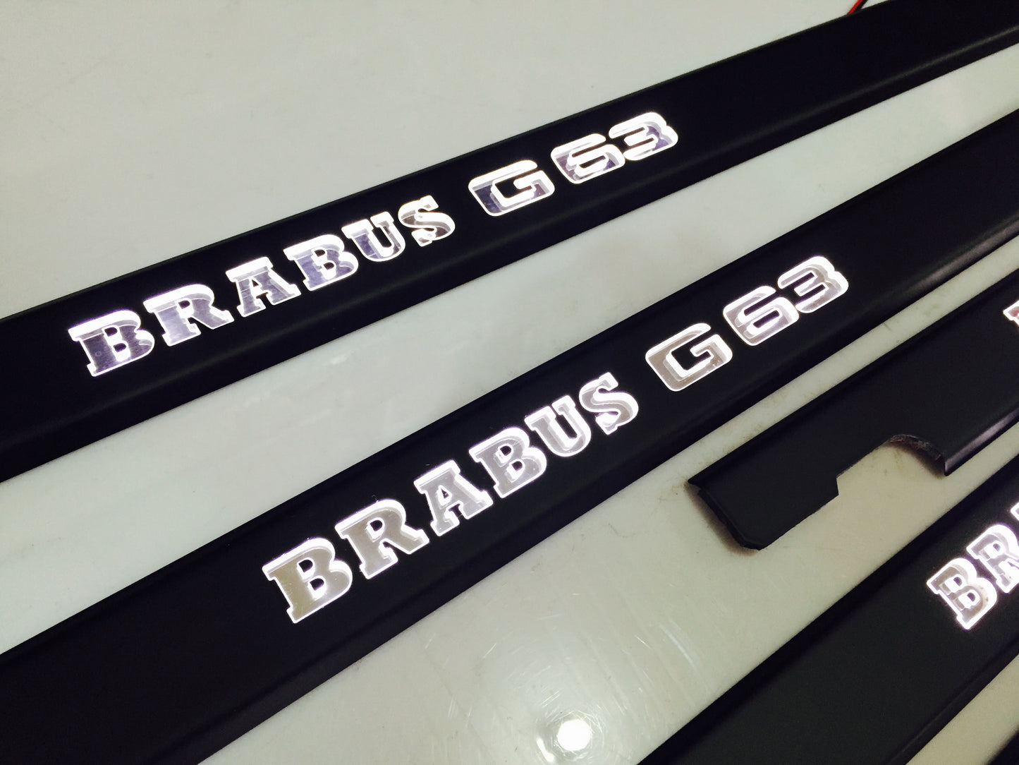 Brabus Style G63 Stainless Steel LED Door Sills for W463 G-Class Set 5 pcs