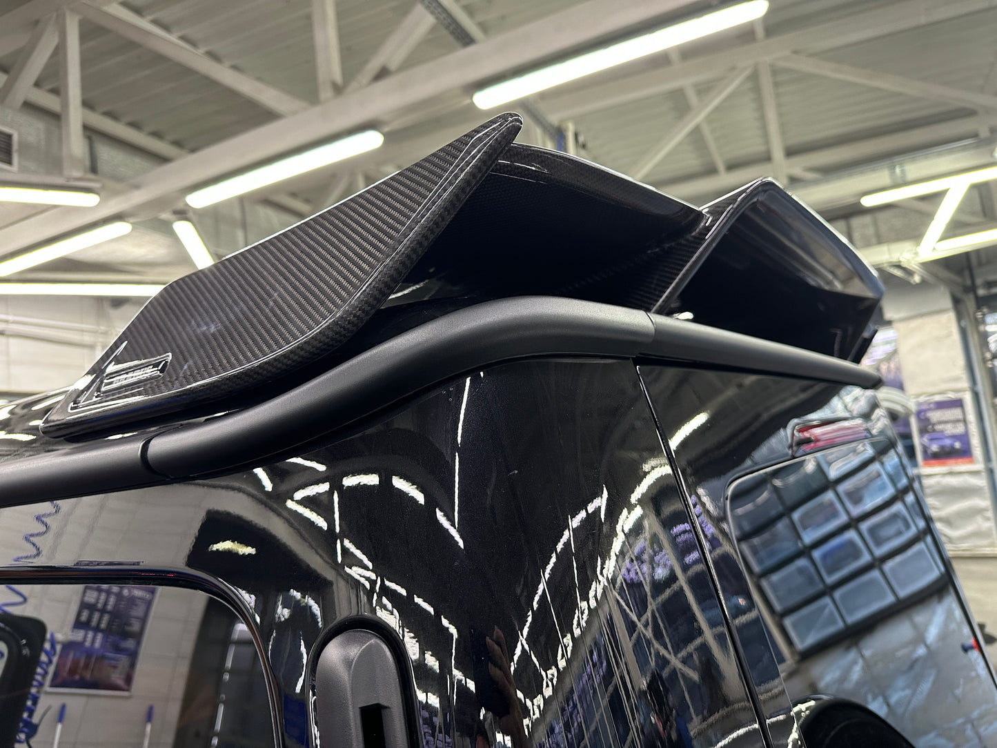 Carbon Fiber Rear Roof Spoiler Brabus Style for Mercedes-Benz W463A G-Class G Wagon