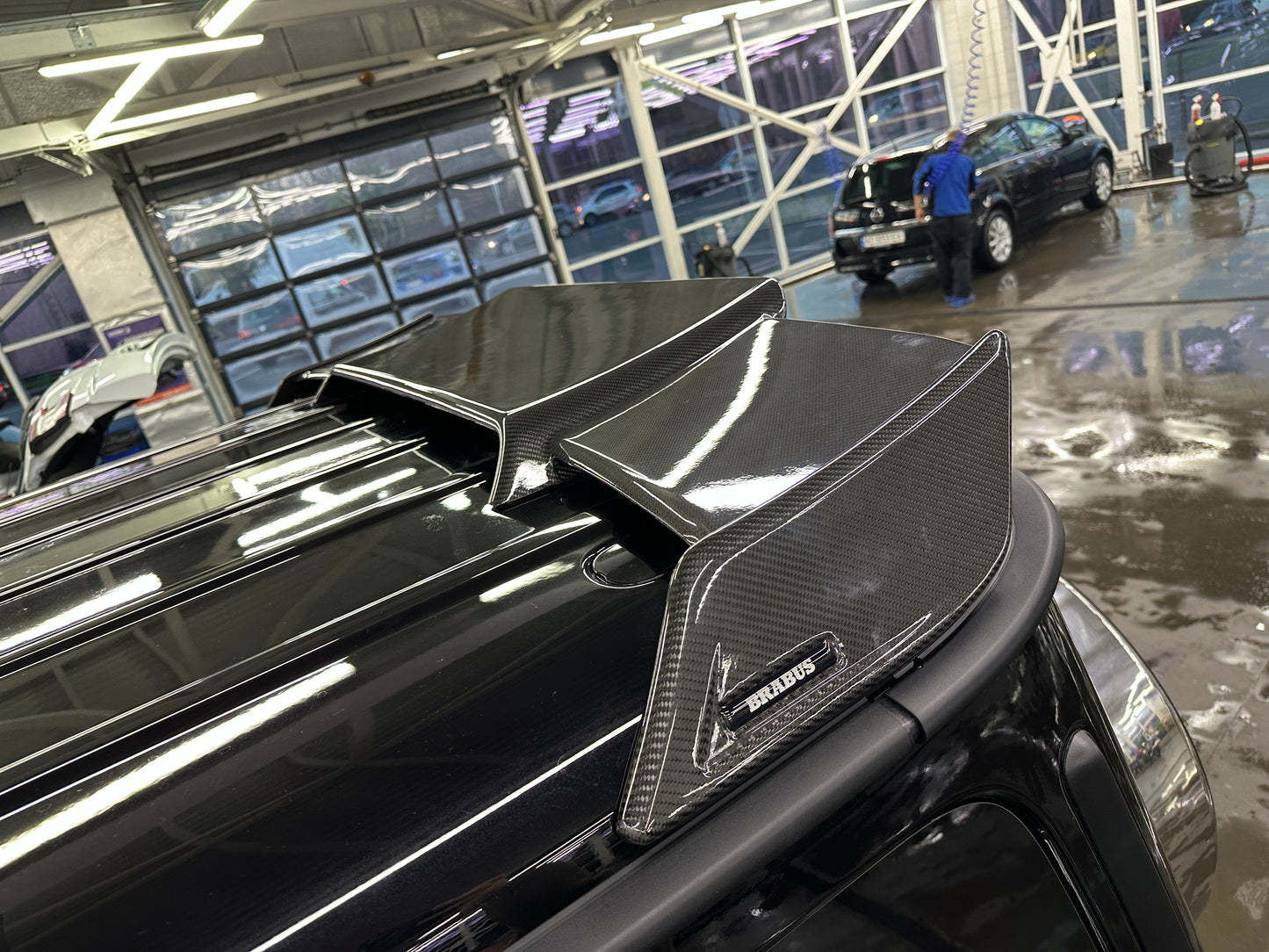 Carbon Fiber Rear Roof Spoiler Brabus Style for Mercedes-Benz W463A G-Class G Wagon
