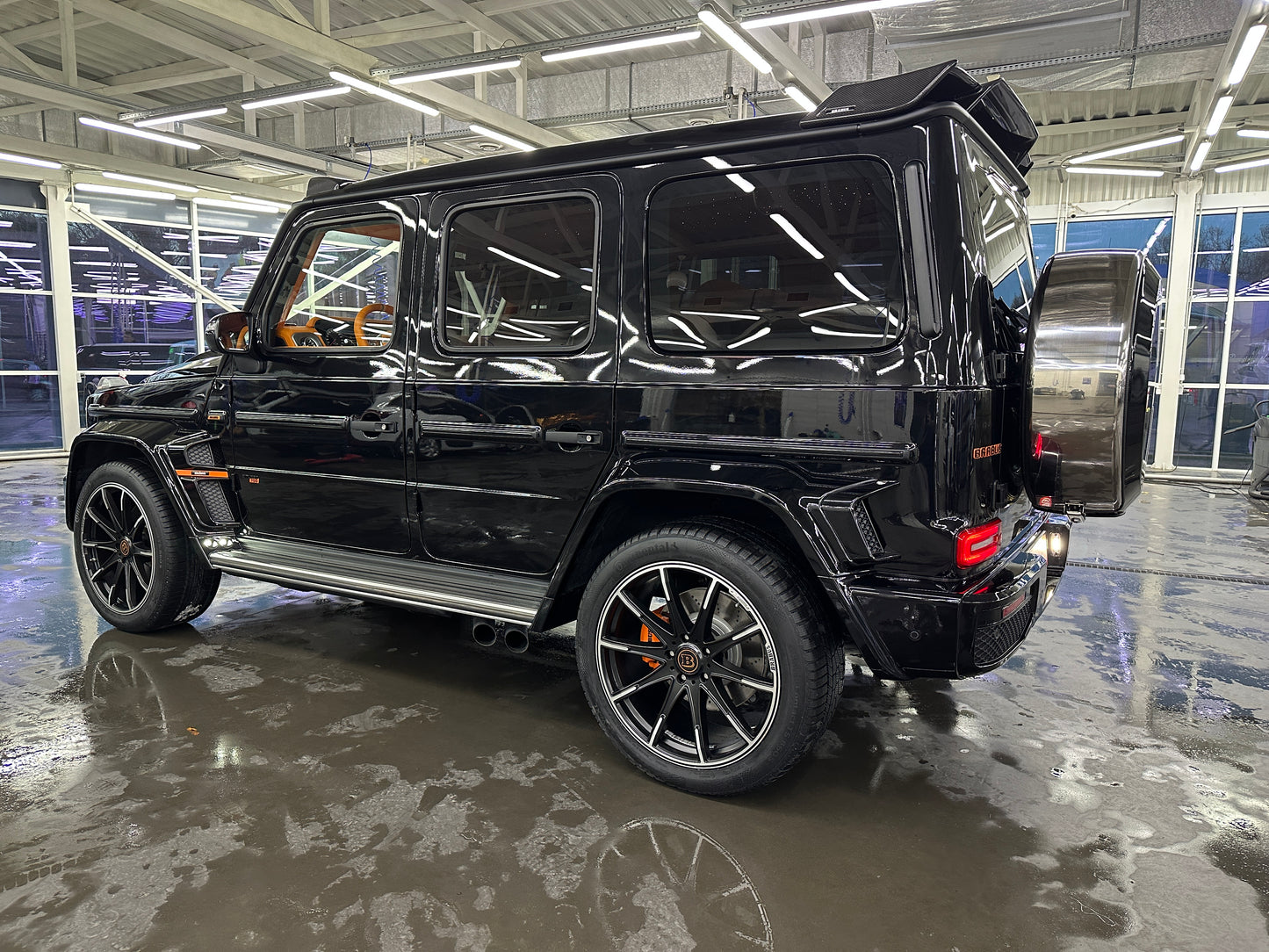 Carbon Fiber Rear Roof Spoiler Brabus Style for Mercedes-Benz W463A G-Class G Wagon