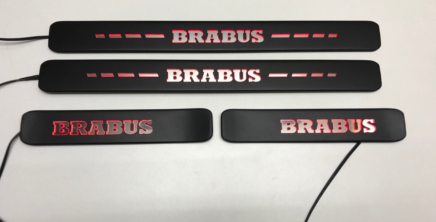 Mercedes-Benz W463A W464 G-Class Brabus Style Matte Black Door Sills LED