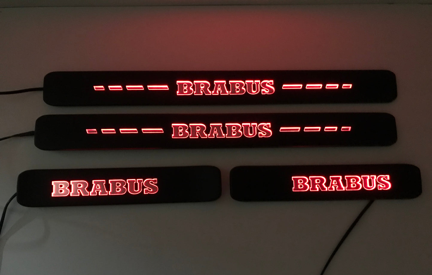 Mercedes-Benz W463A W464 G-Class Brabus Style Door Sills LED Scuff Plates
