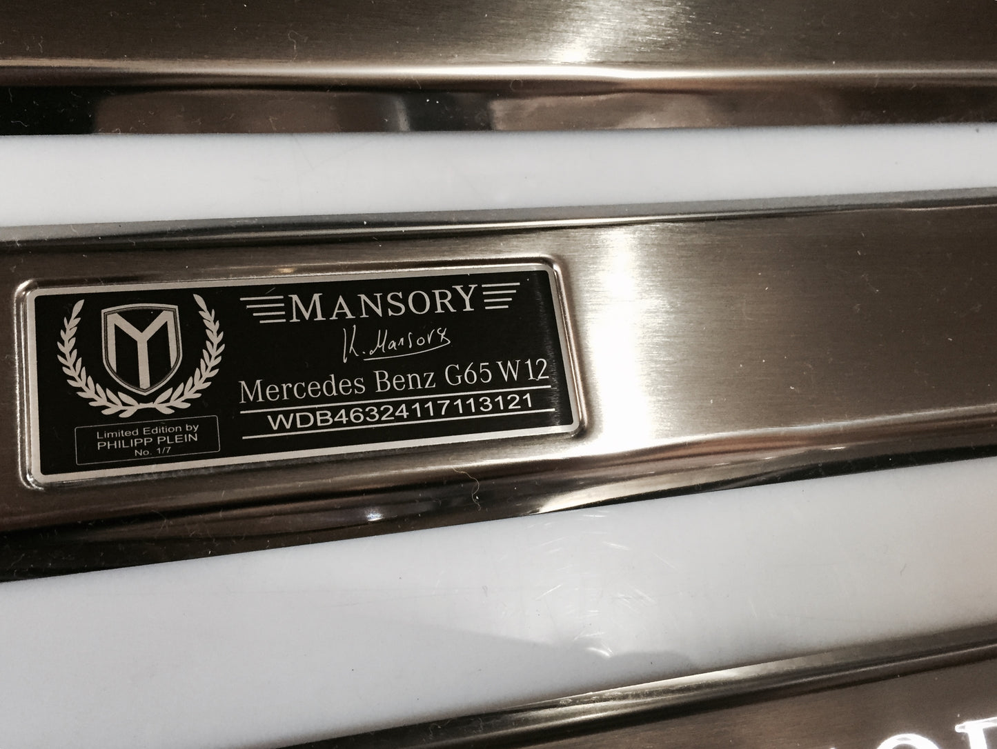Mansory Style Stainless Steel LED Door Sills for W463 G-Class Set of 5 pcs