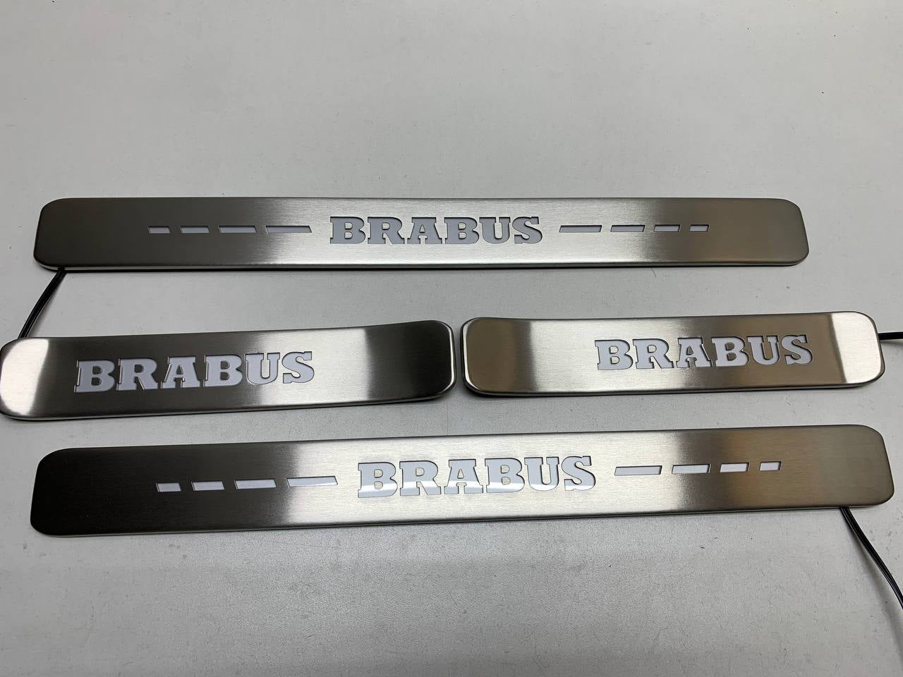 Mercedes-Benz W463A W464 G-Class Brabus Style Door Sills LED Scuff Plates