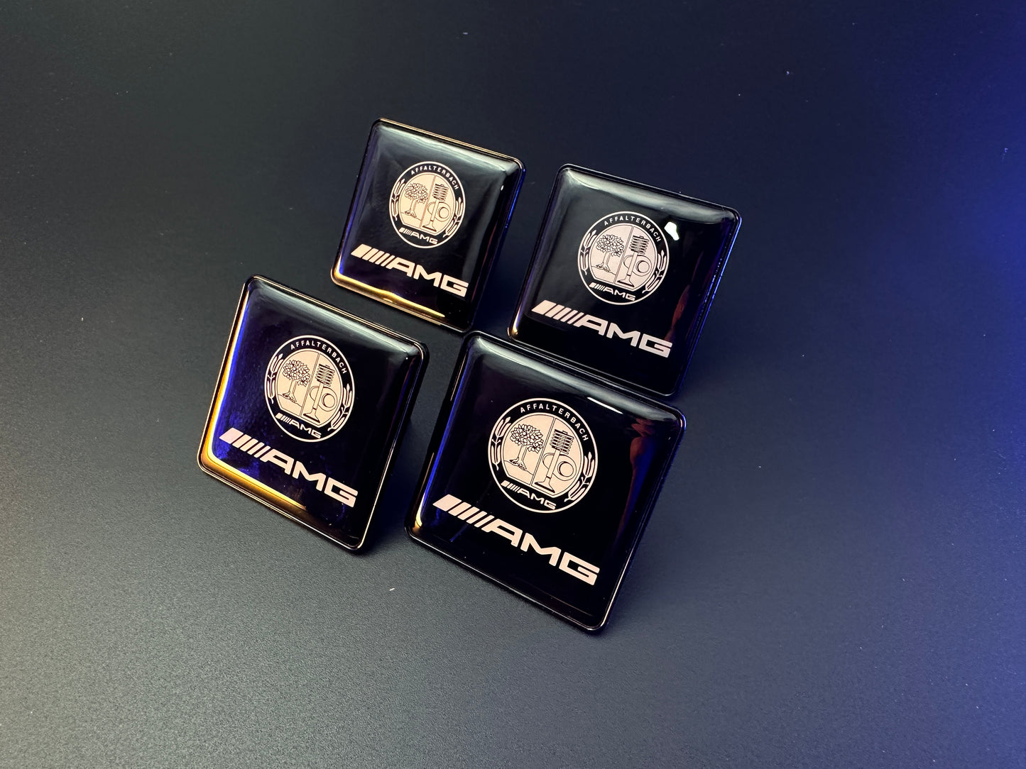 AMG Affalterbach Style Seat Badges Metal Emblems Set 4 pcs for Mercedes-Benz Cars
